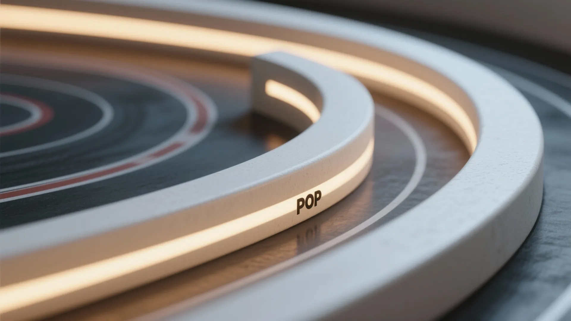 Ring or Racetrack POP with Hidden LED