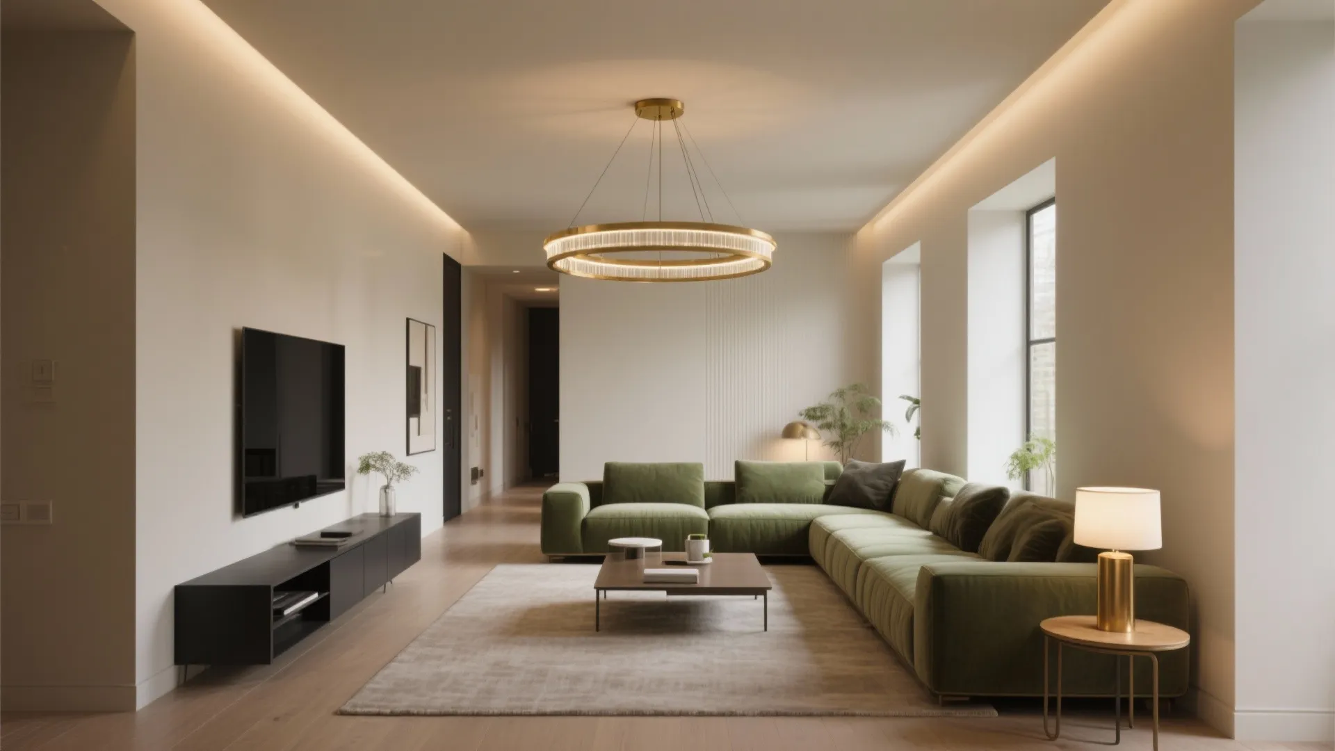 Right-Sized Ring or Linear Forms for Narrow Rooms