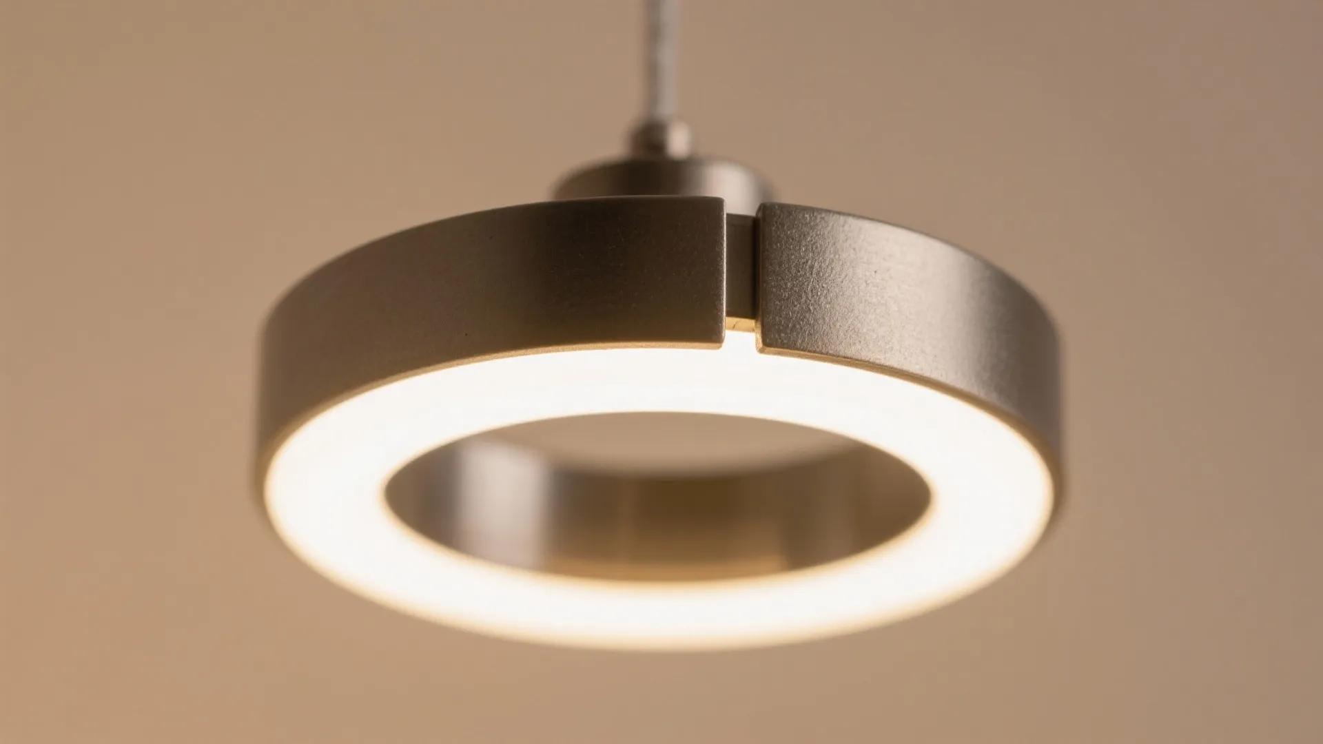 Minimalist Ring Pendants with Dim-to-Warm