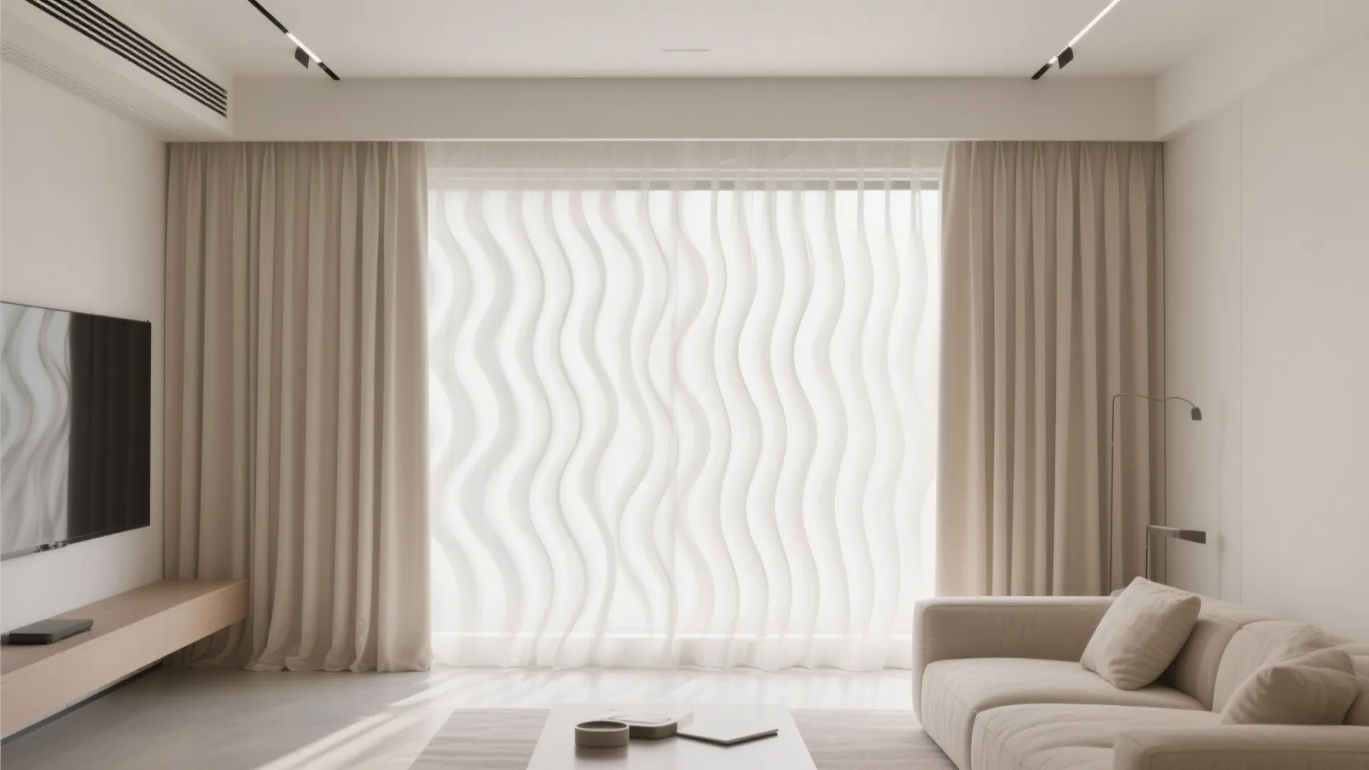 Floor-to-Ceiling Ripple Fold