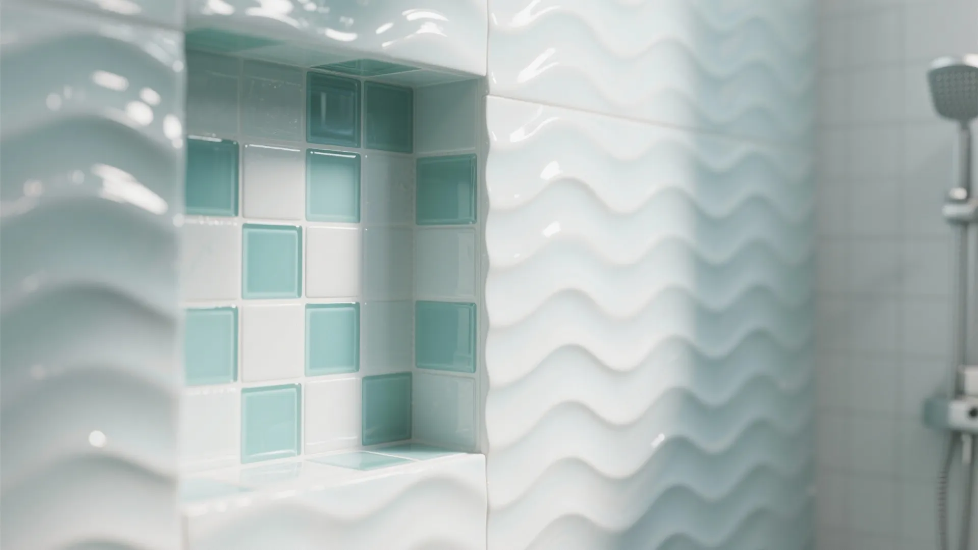 Tip 2: Ripple Mosaics in the Shower