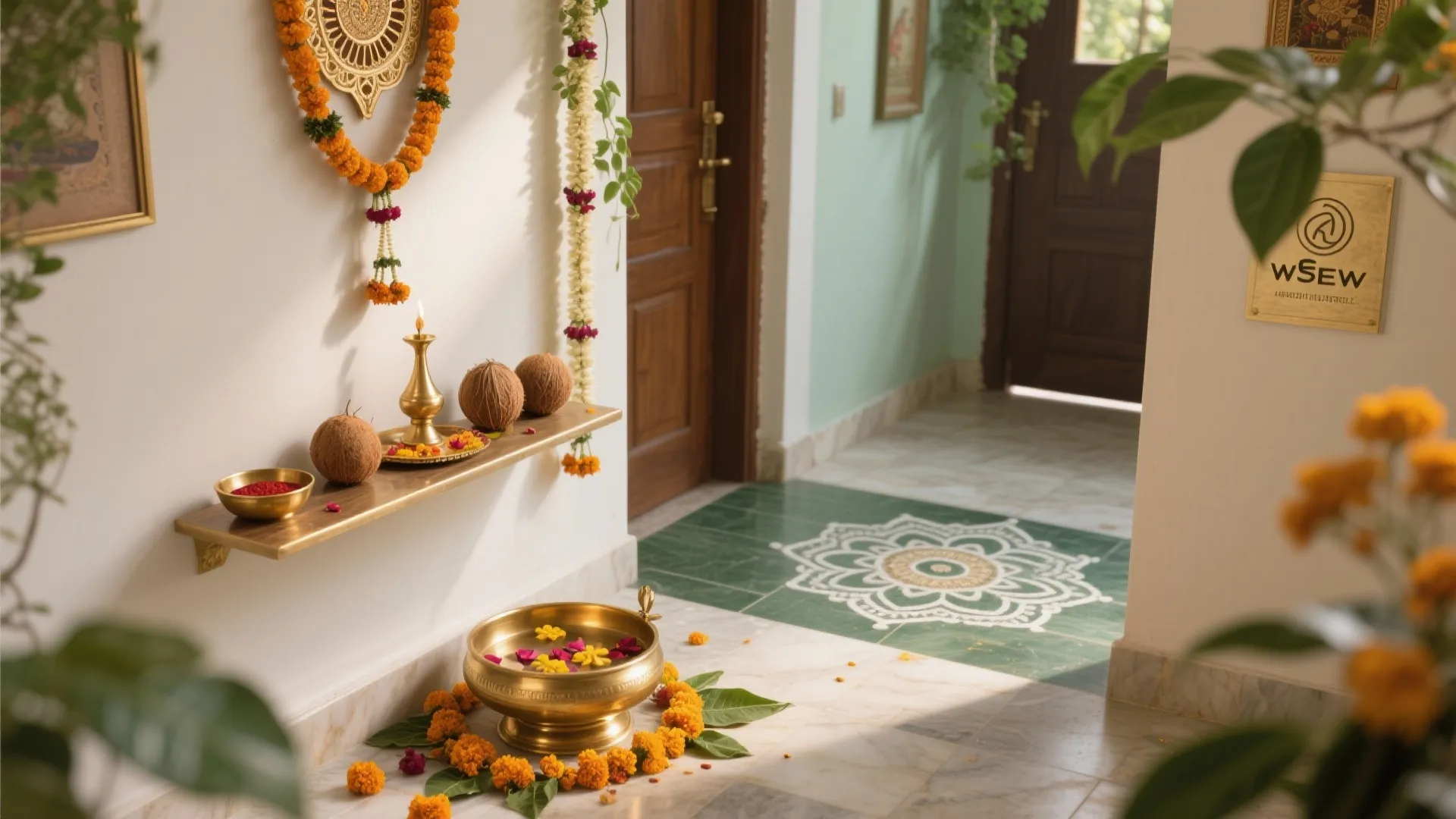 Ritual Corner & Welcome Entry: Meaningful First Impressions