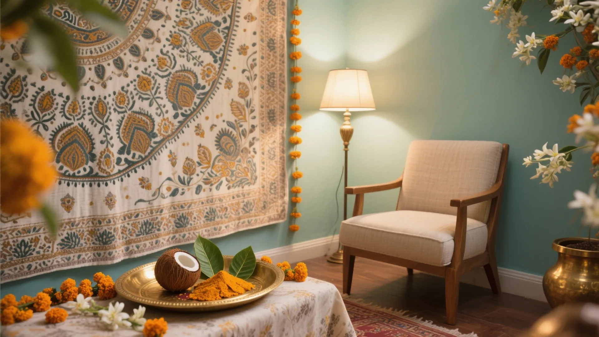 5) Culture‑rich ritual corner and photowall