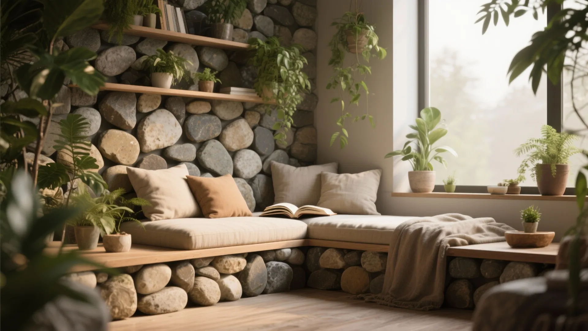 5. Outdoor-Inspired Interior Stone Features