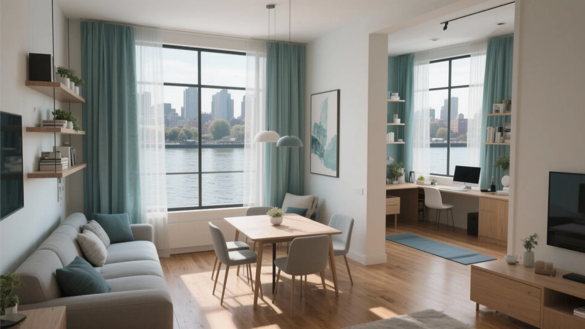 Riverside 2-Bedroom Ideas: 5 Small-Space Inspirations: Practical design moves I use to make 2-bedroom riverside apartments feel spacious, bright, and uniquely yours