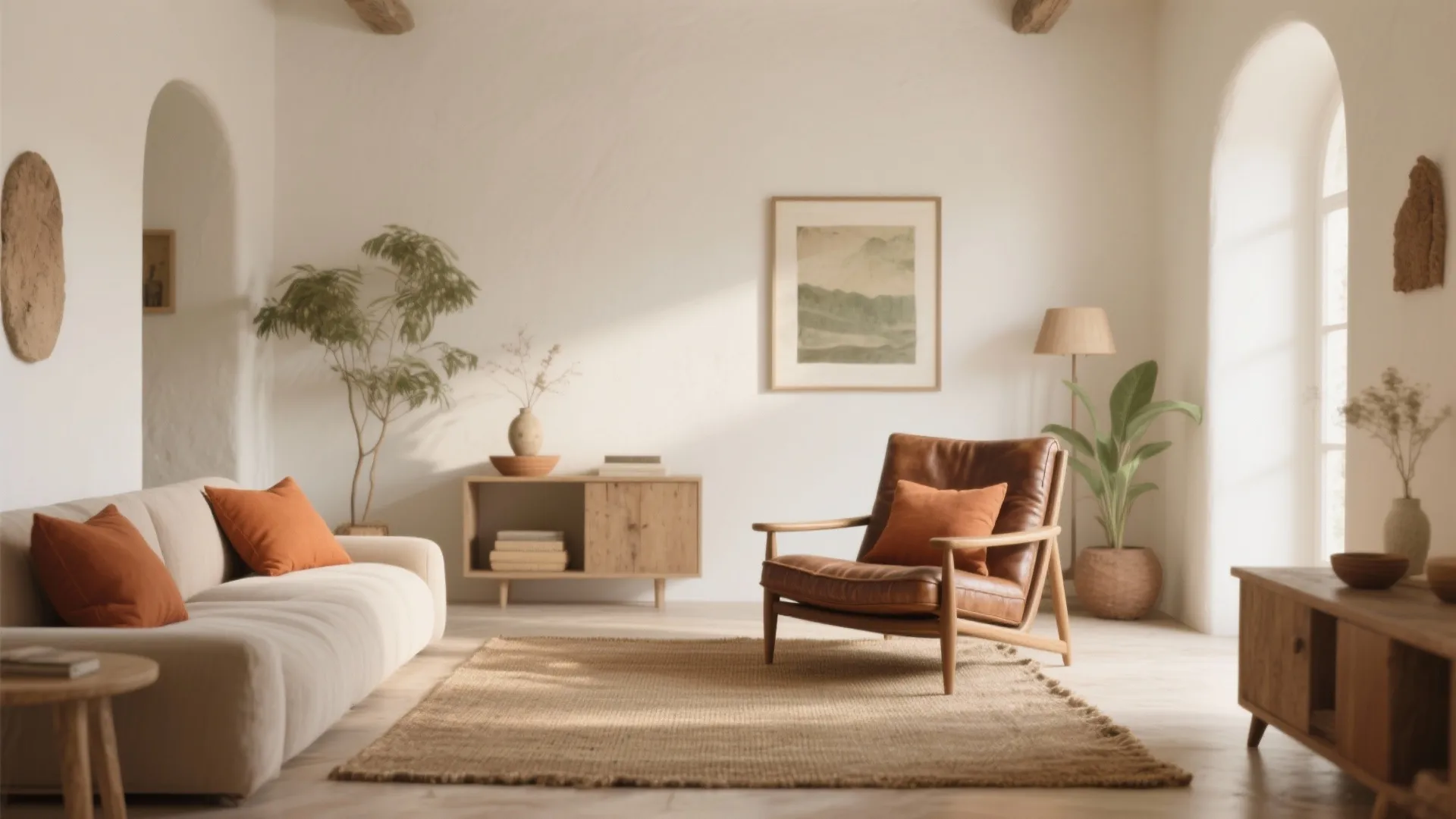 Earthy Neutrals with Light Contrast