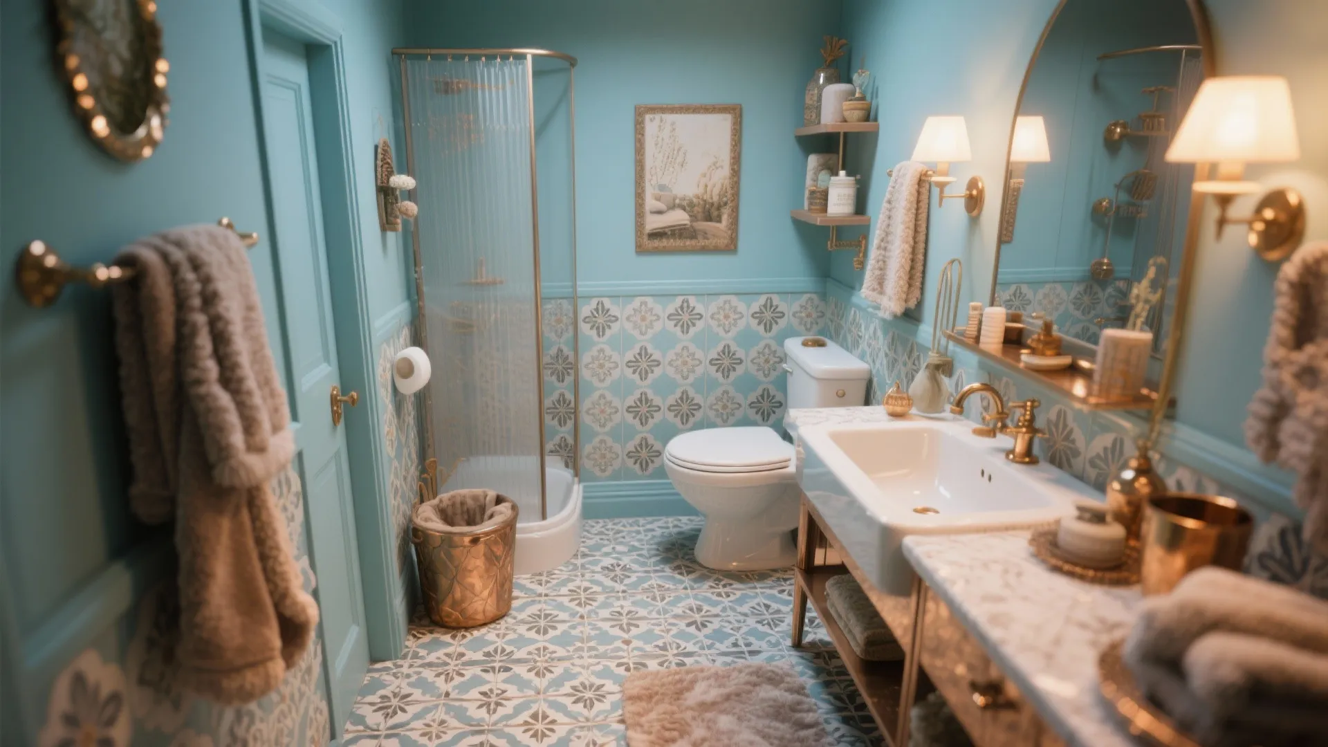 5. Muted Robin’s Egg for a Cozy Vibe