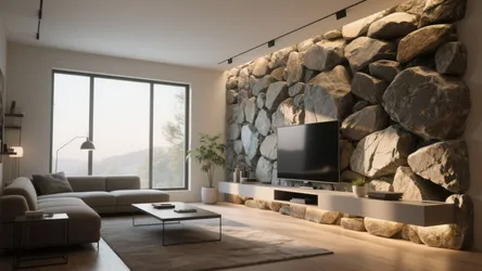 5 Rock Accent Wall Ideas for Living Rooms