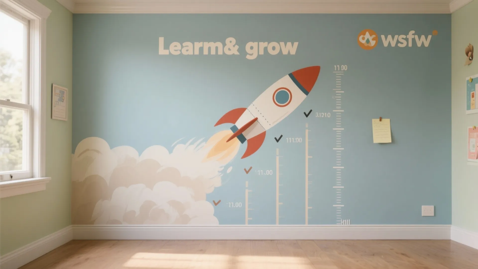 Idea 4: Learn-and-Grow Wall With a Clearcoat