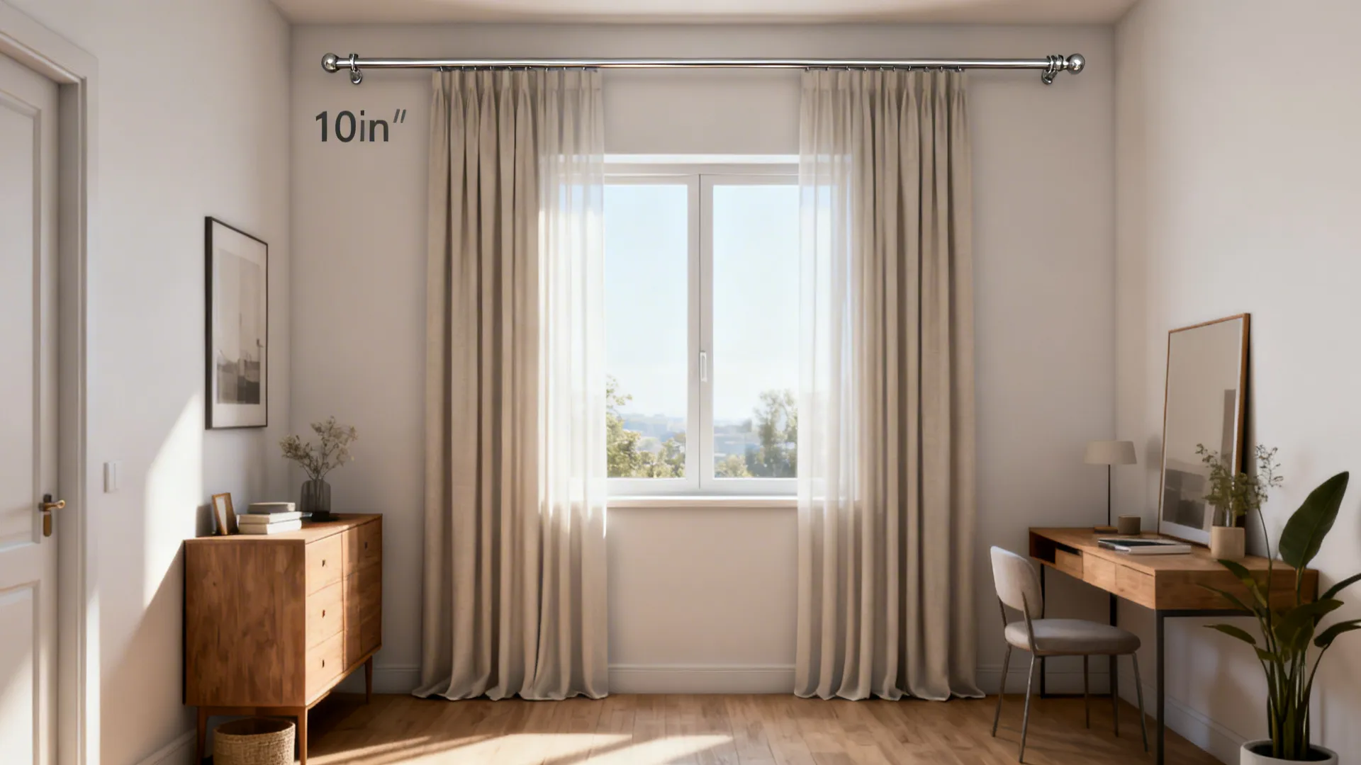 3. Optimize rod placement and curtain length