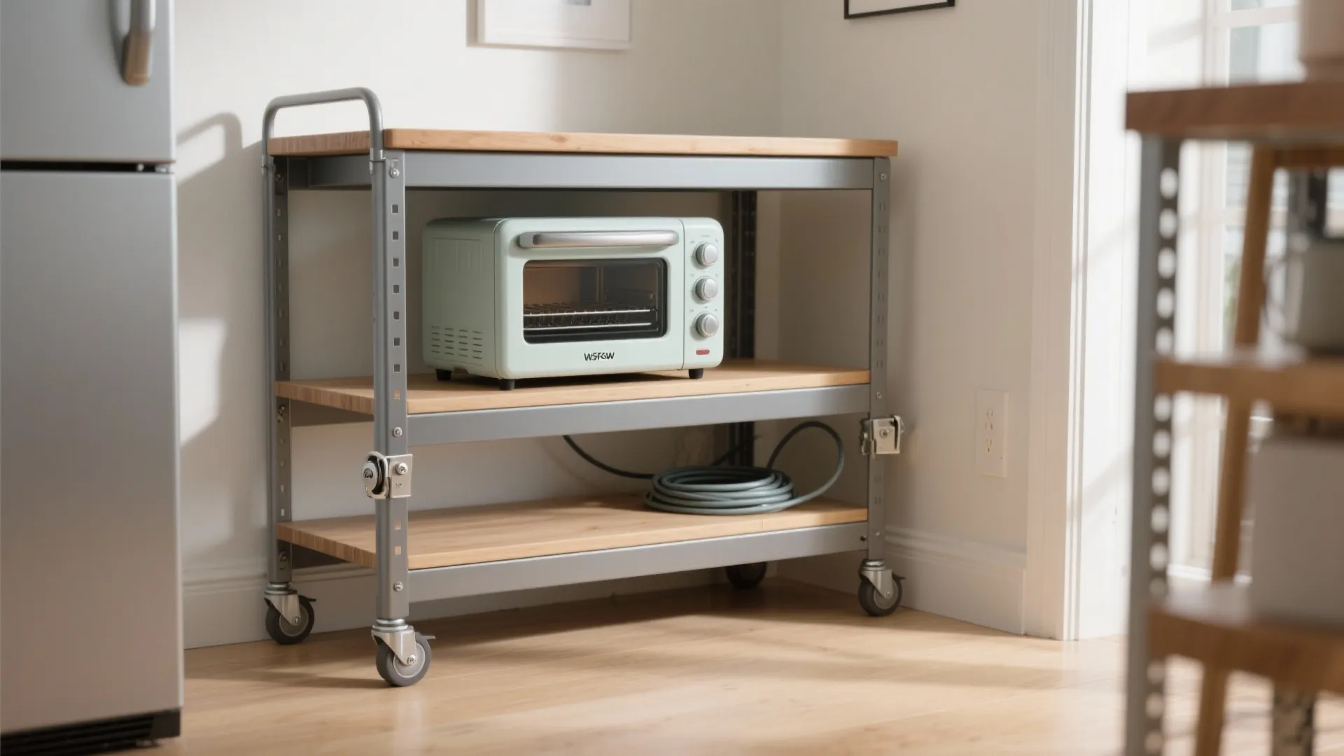 5. Roll-away Cart: Mobile, Flexible, Budget-friendly