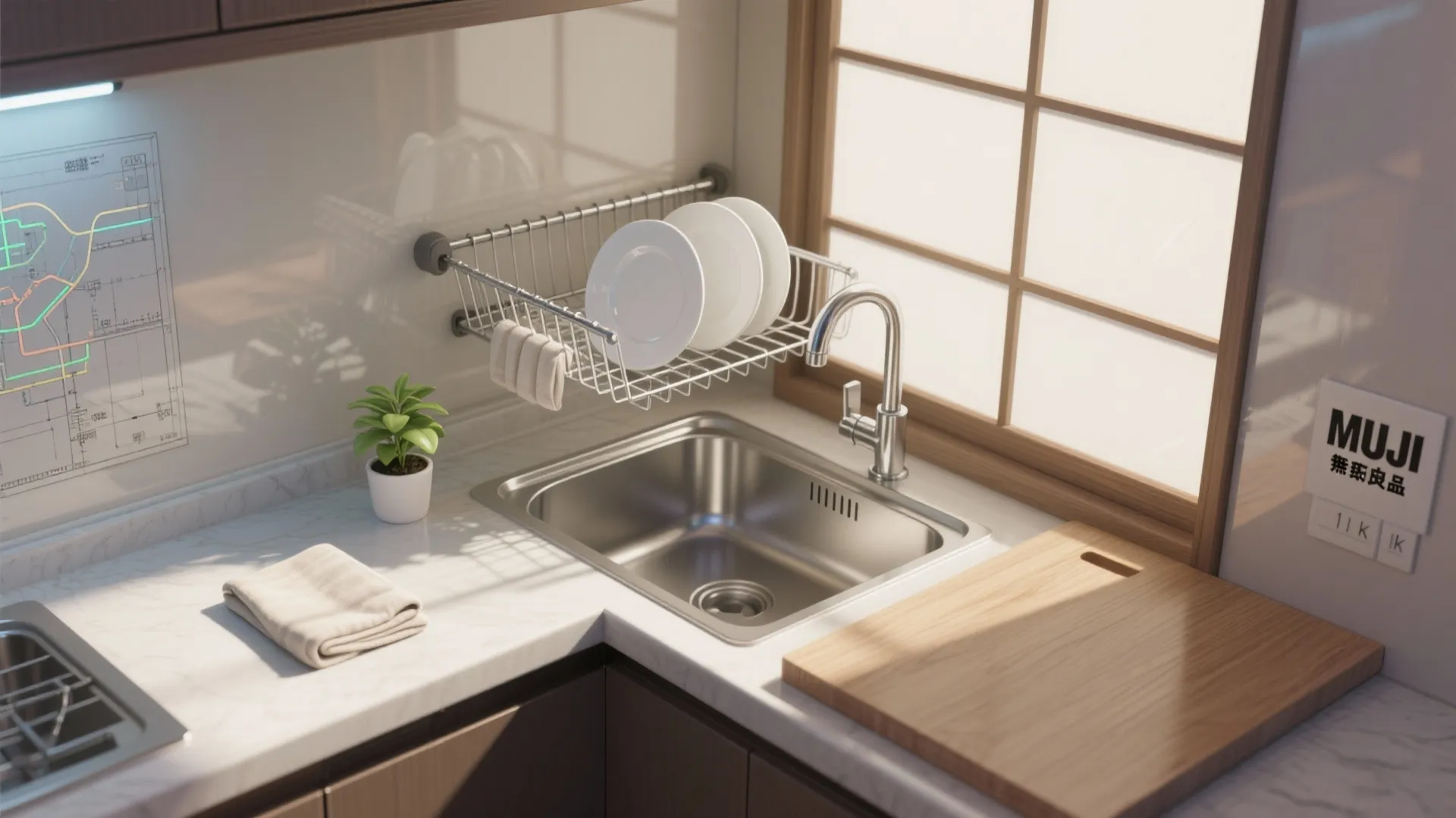 Tips 2: 水切りかごは“置かない日”をつくるのが収納技巧（収納技巧）