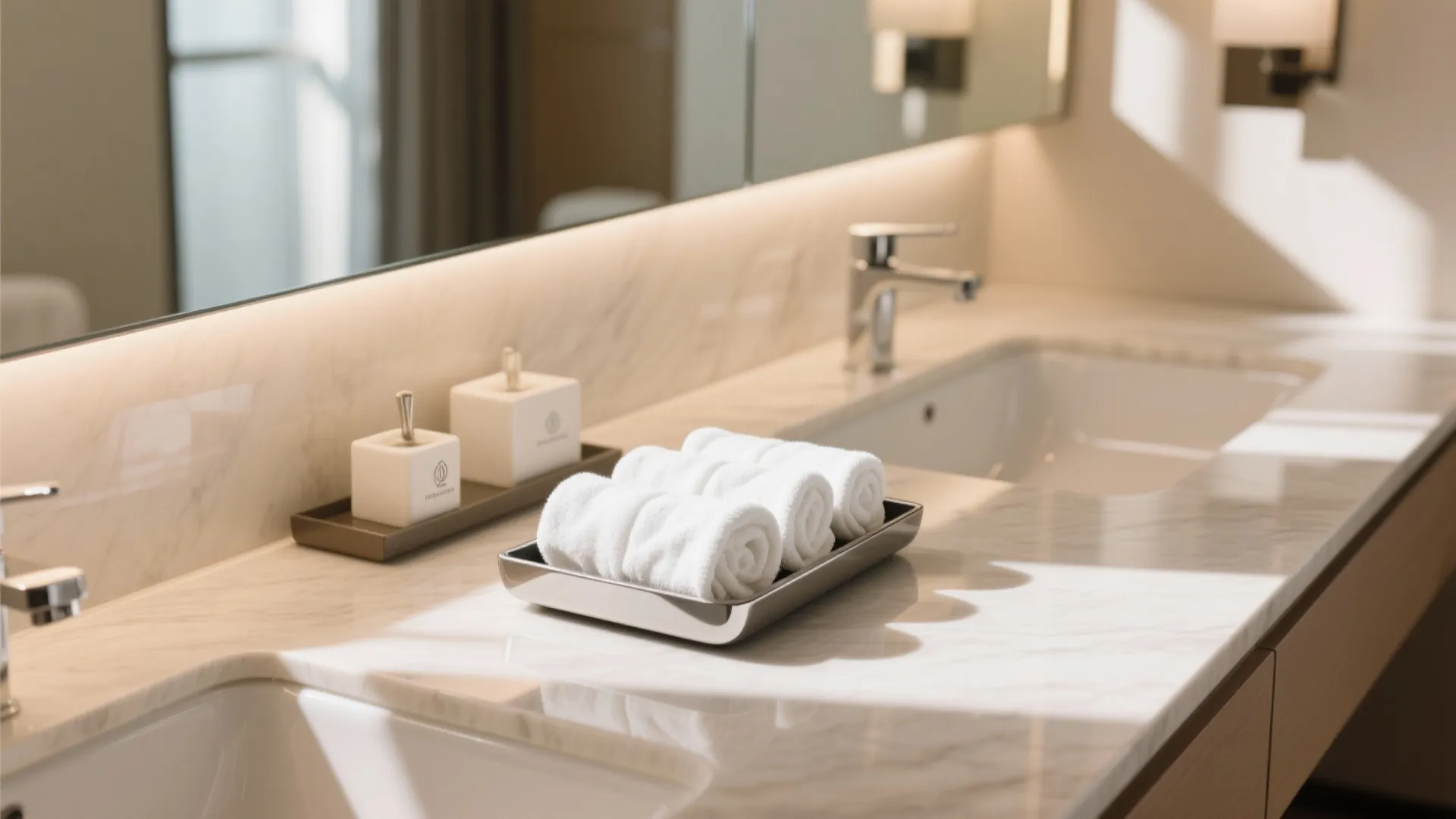 4. Display rolled hand towels