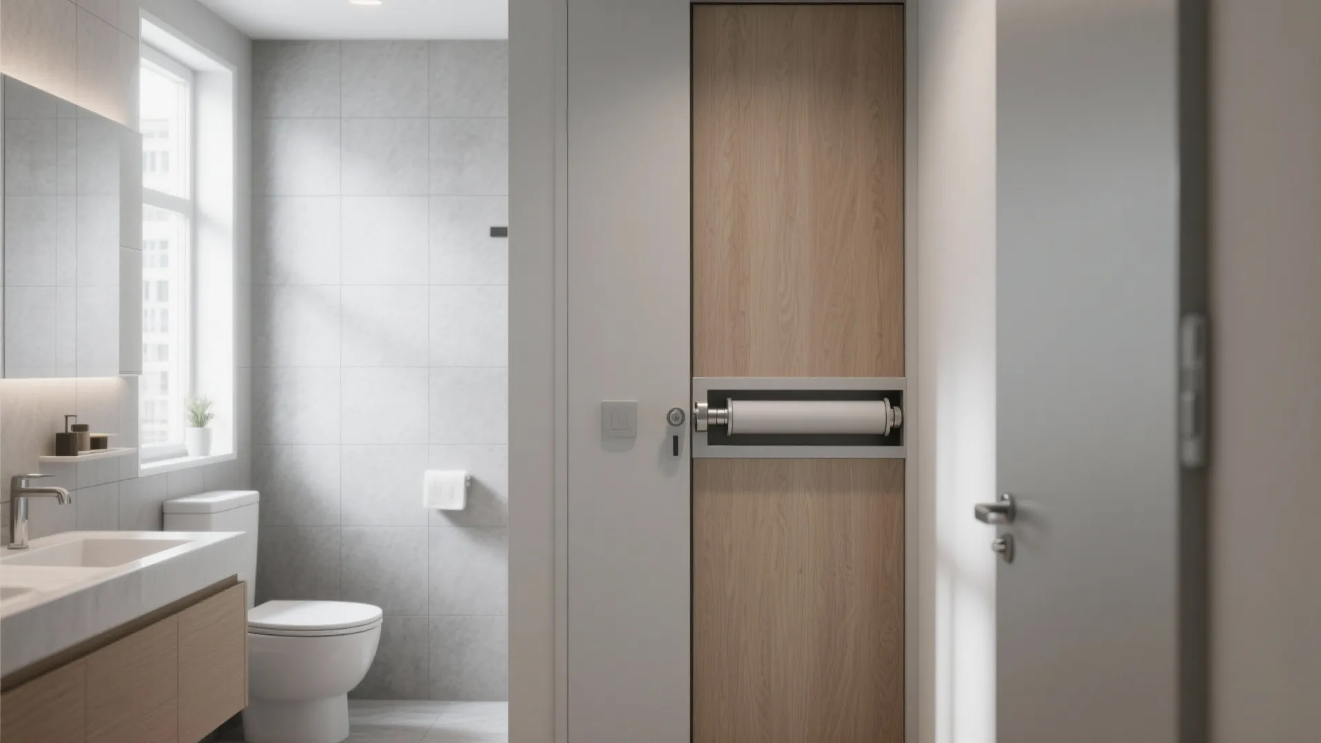 2. Roller-style latch for soft close doors