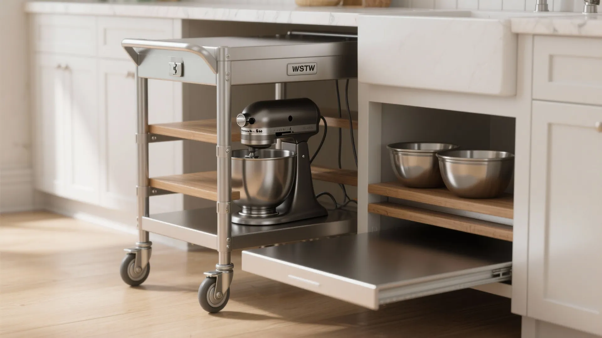 4. Rolling cart or appliance trolley