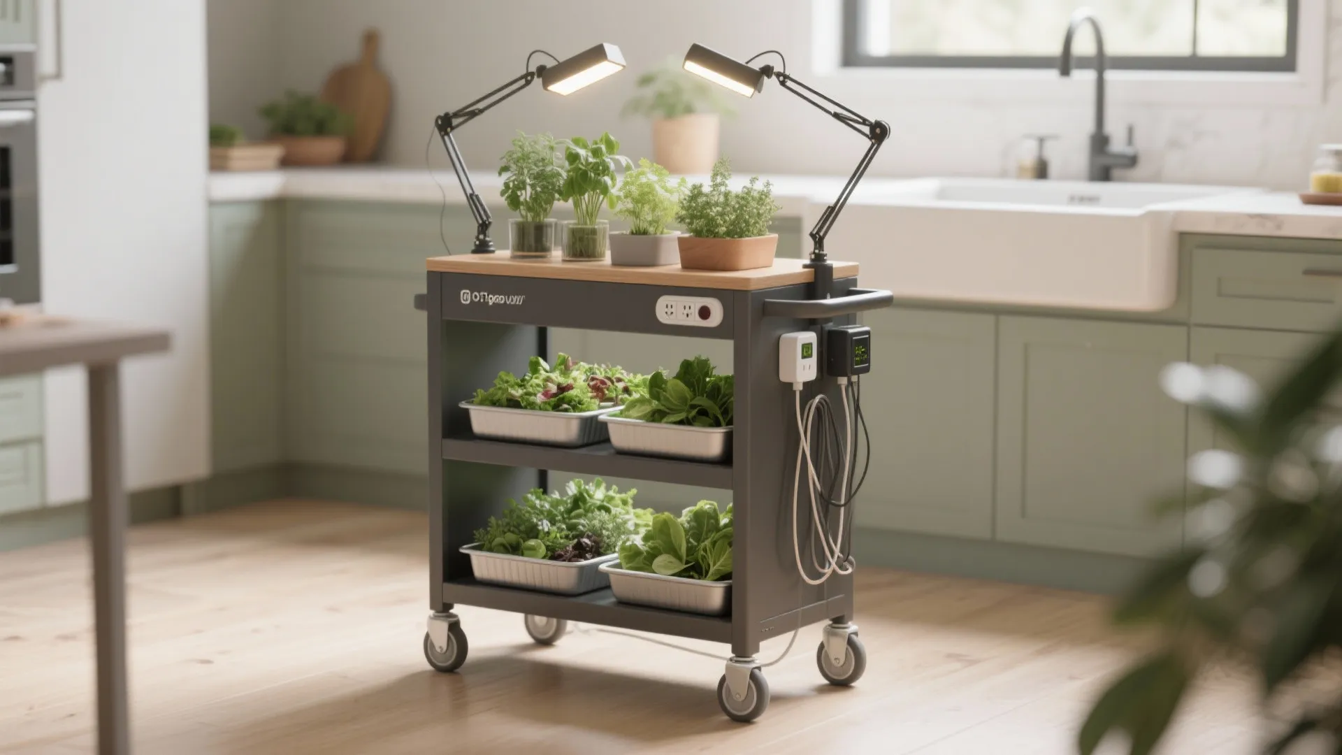 5. Kitchen-inspired rolling cart