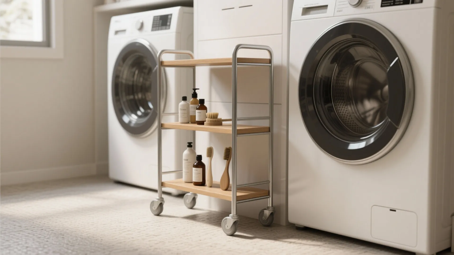 3. Rolling carts and mobile storage