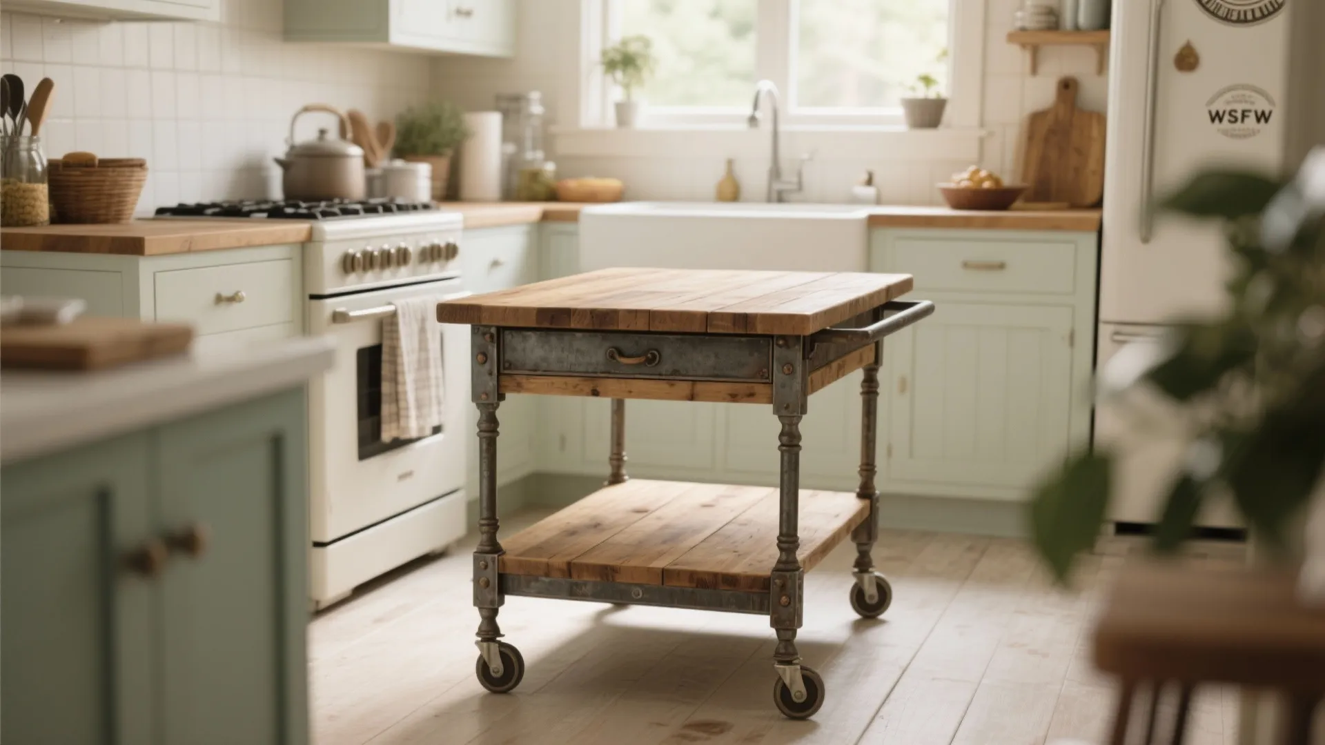 2. Rolling Cart Island