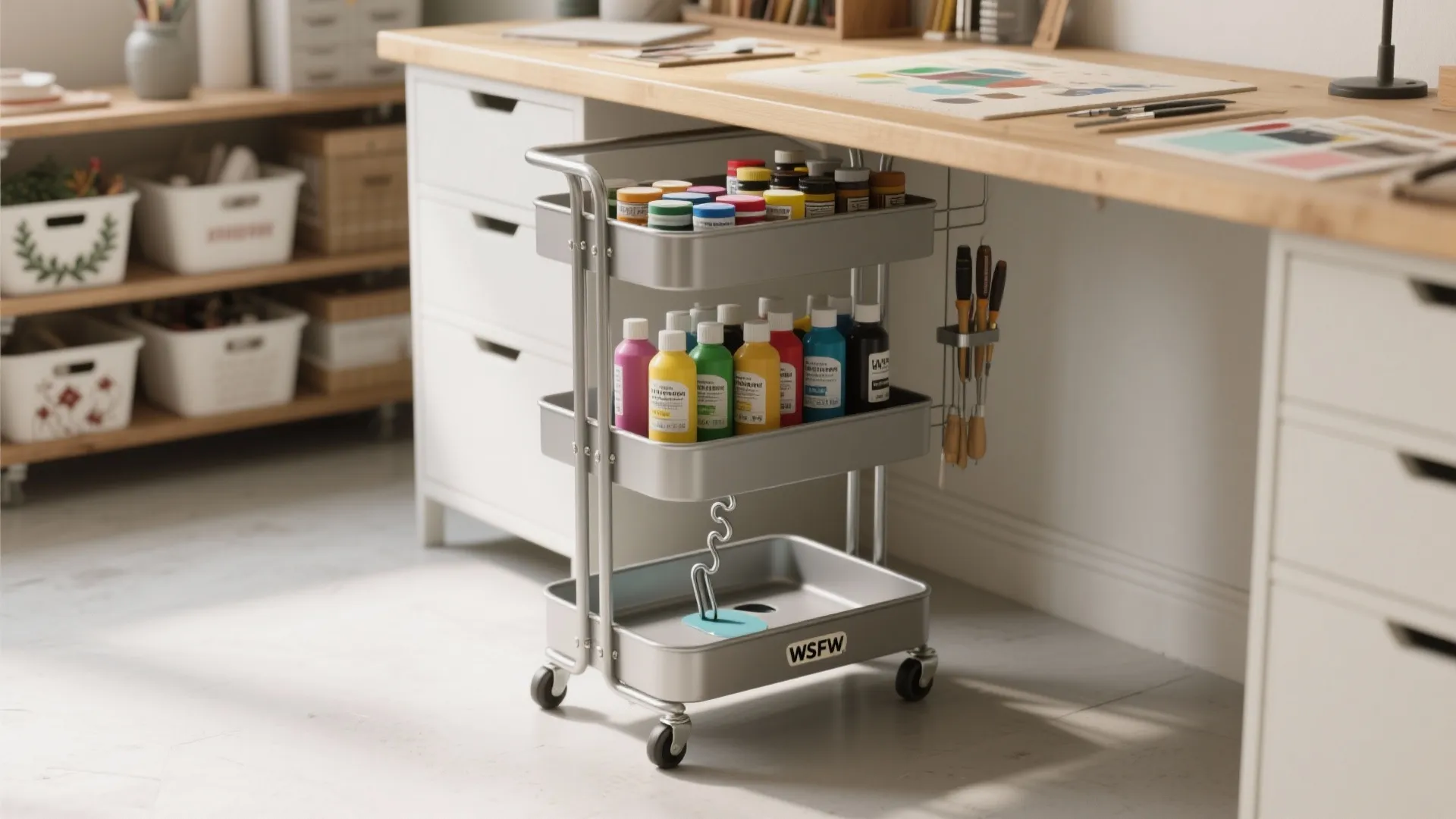 Rolling modules: carts and caddies that bring the station to you