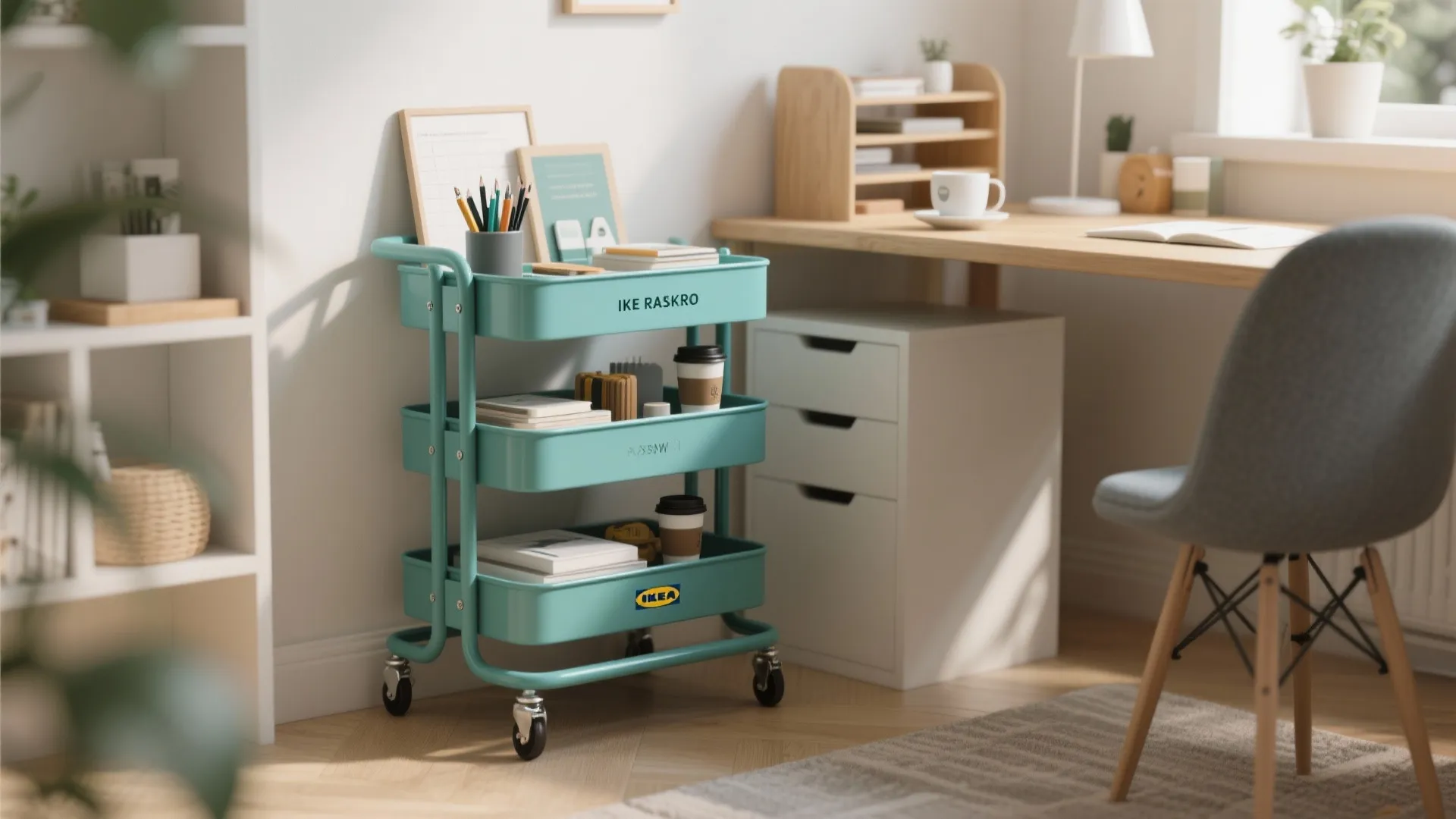 3. Multipurpose rolling carts