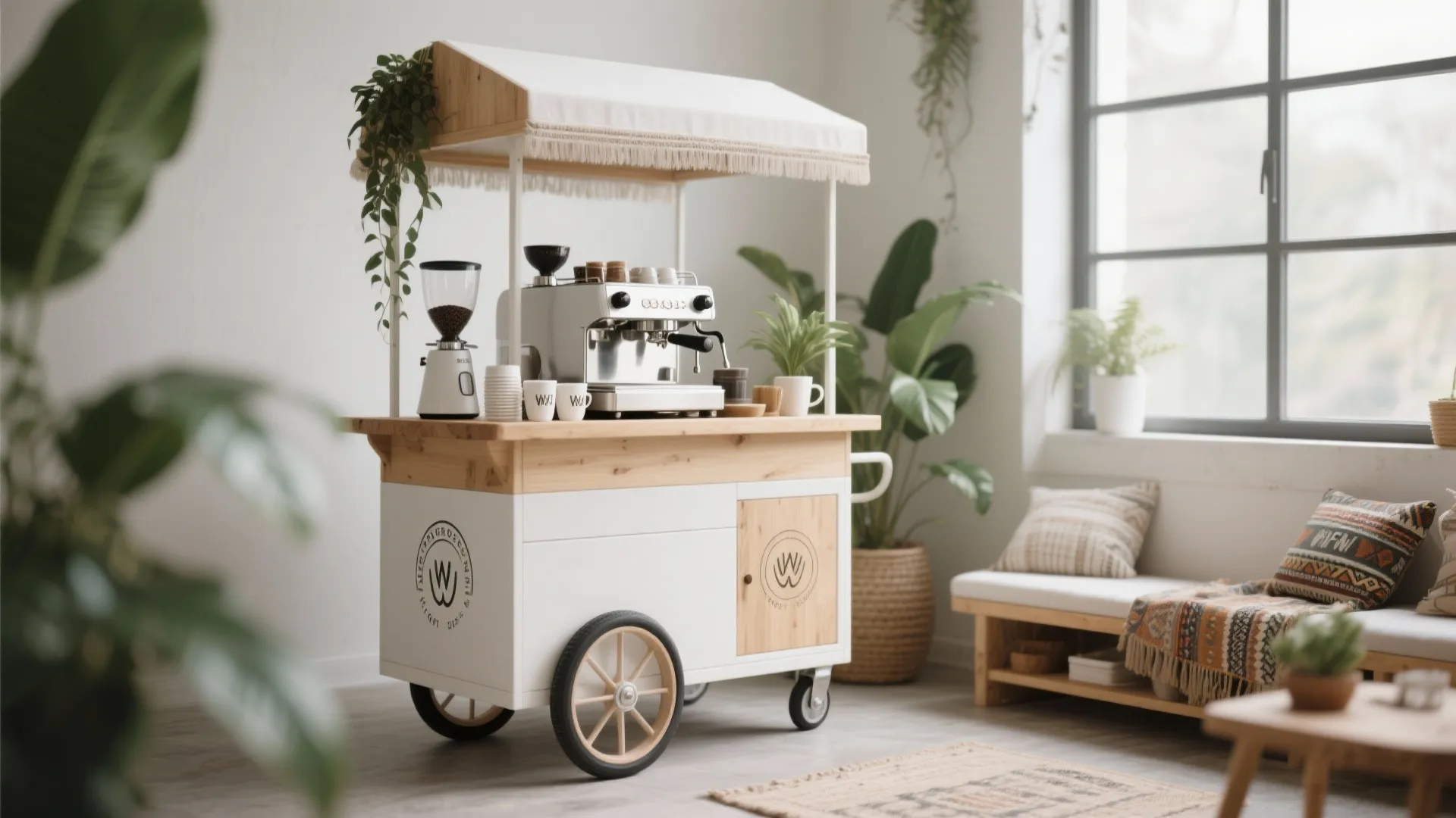 5. Rolling Coffee Cart