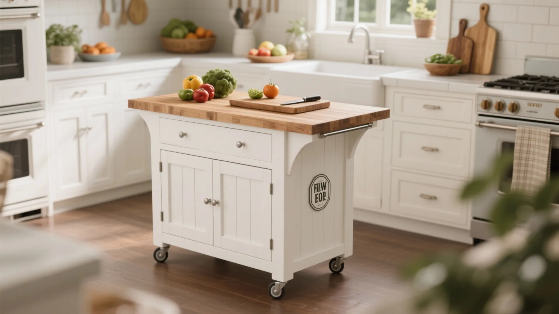 6. Go Portable with a Rolling Island