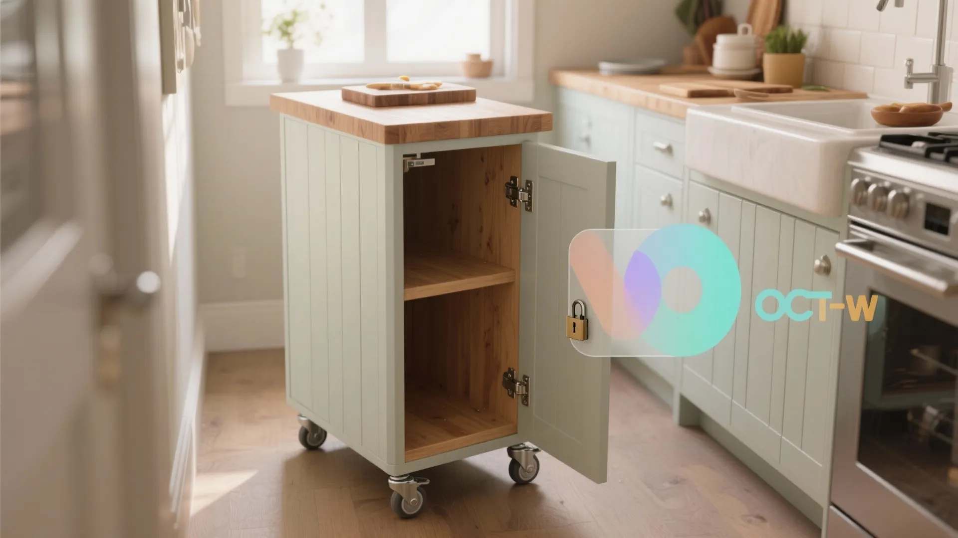 5. Light, compact islands on wheels and AI-assisted styling