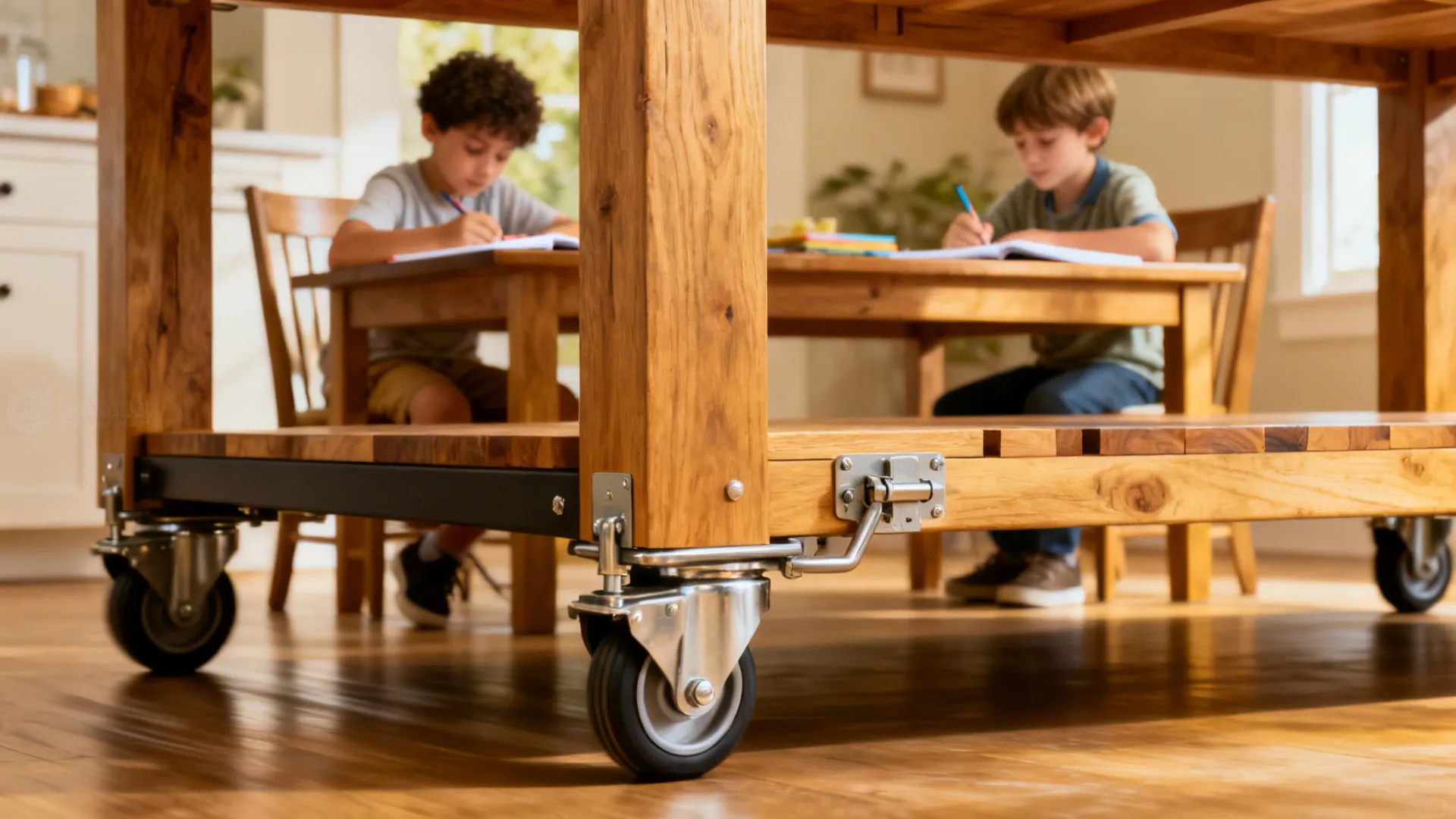 5. Rolling island that doubles as table