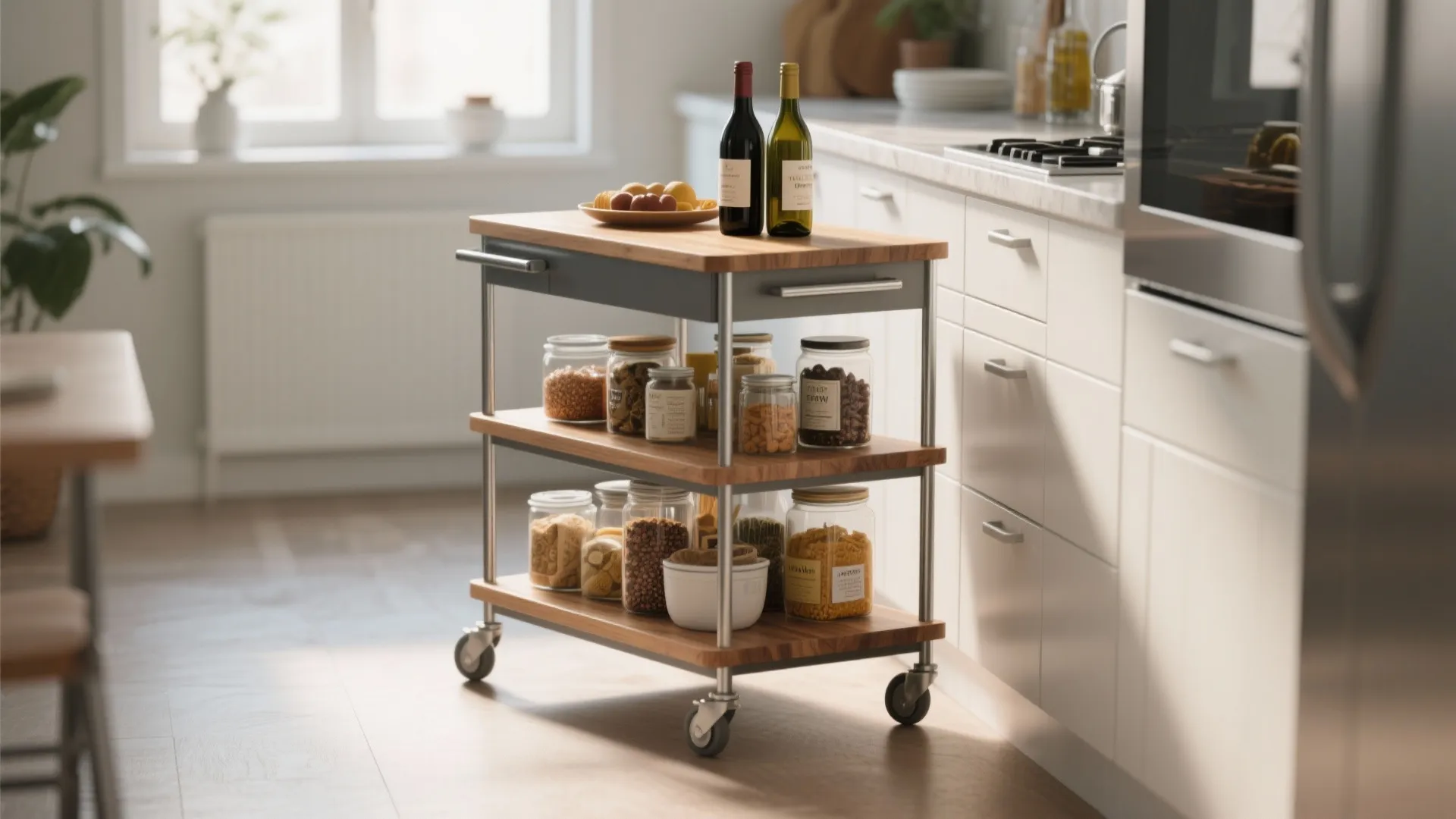 8. Rolling Kitchen Cart