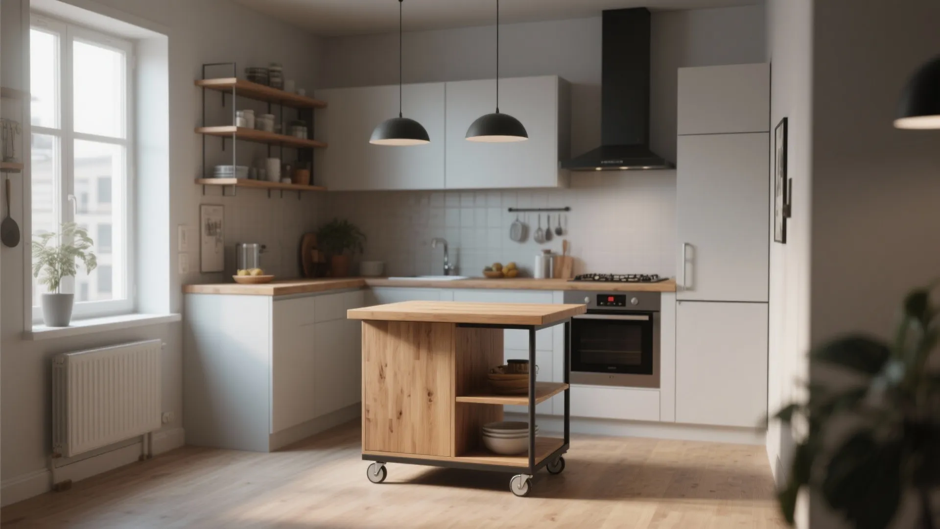 6. Rolling Kitchen Island