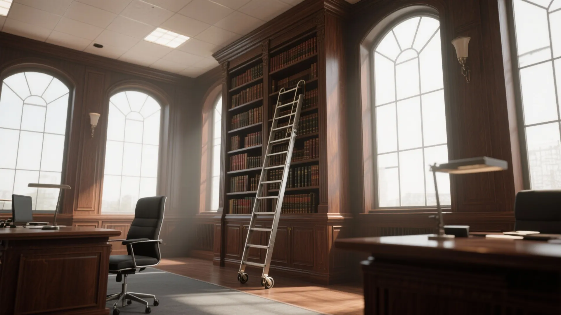 Rolling Ladder Bookcase