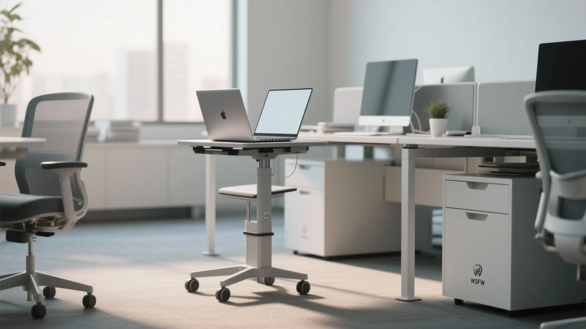 8. Rolling Laptop Stands