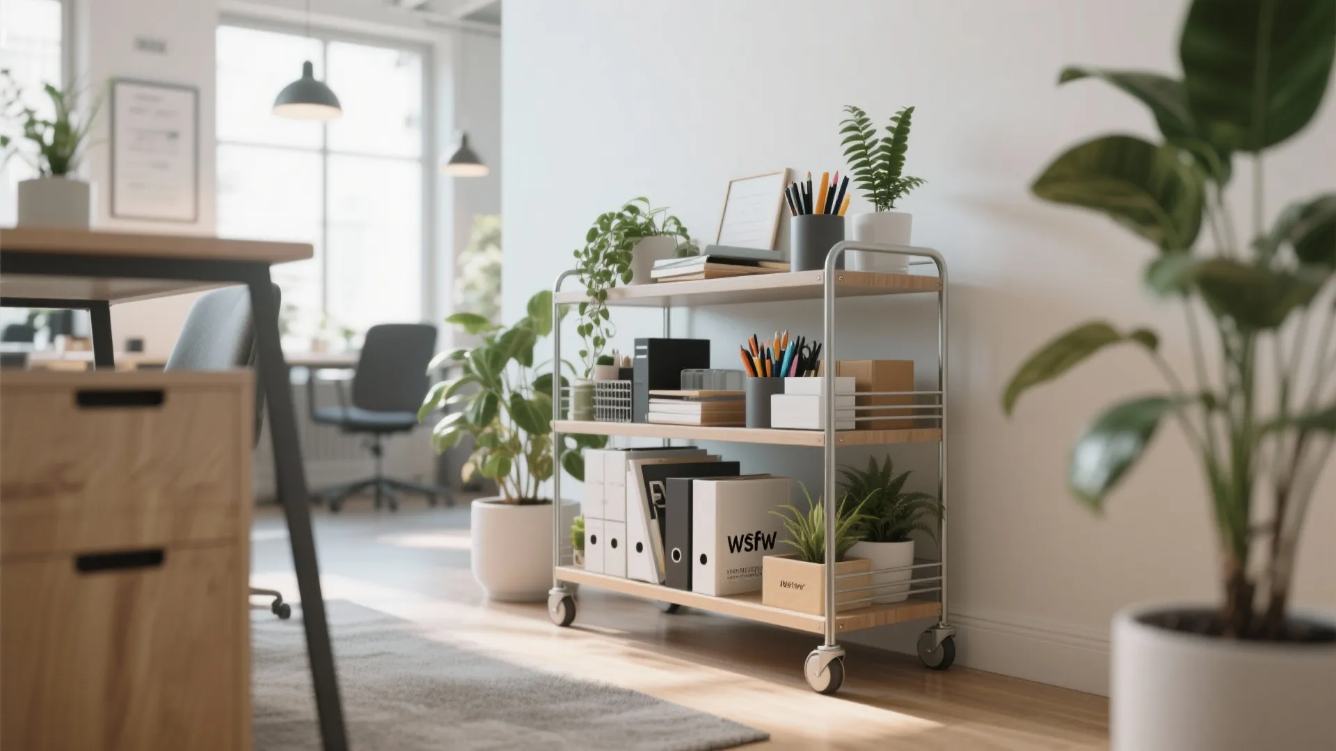 7. Rolling Shelf Carts