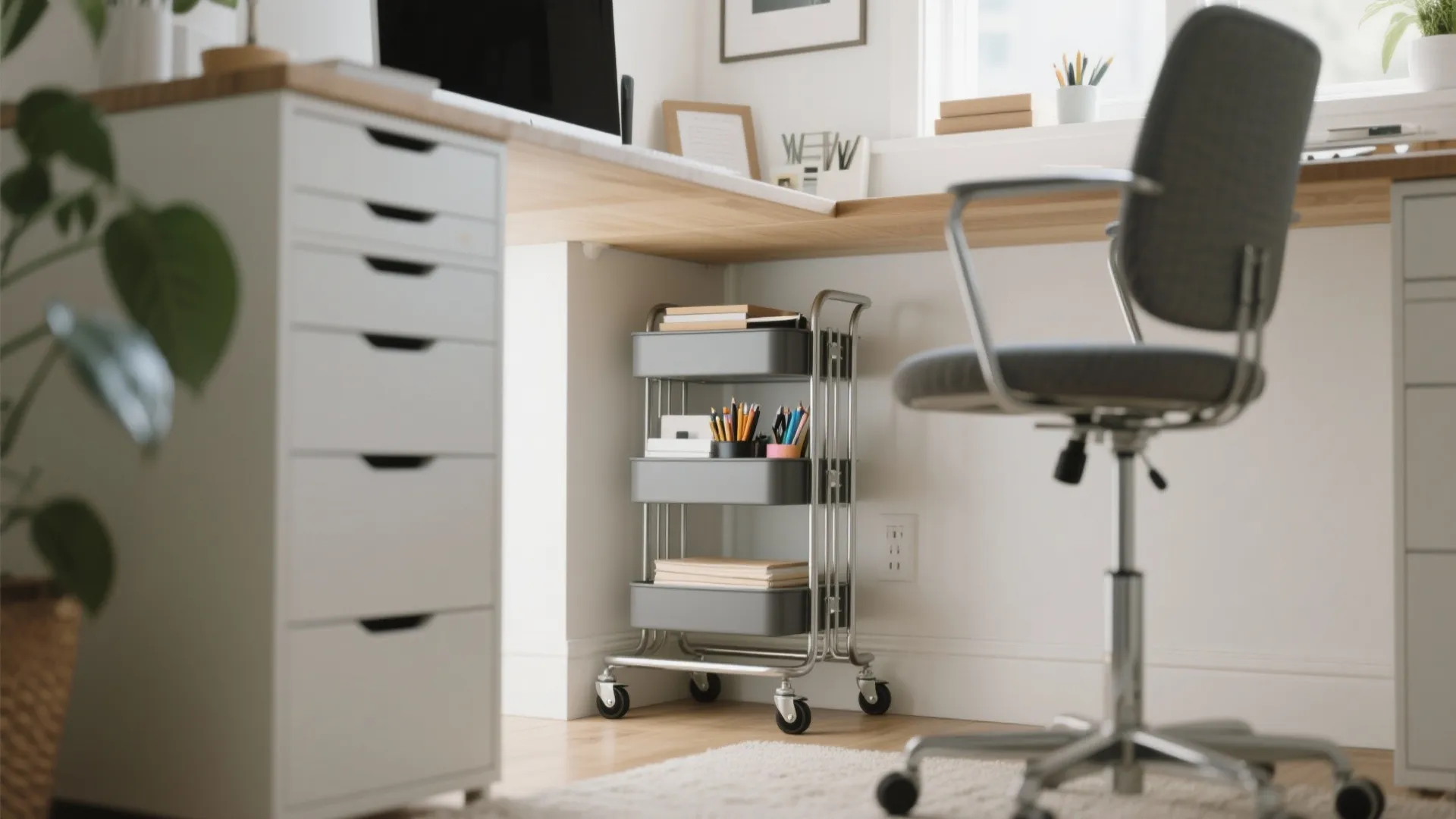 10. Rolling Shelf Carts