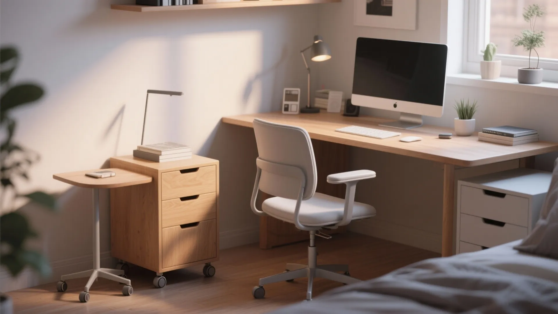 7. Rolling Side Table