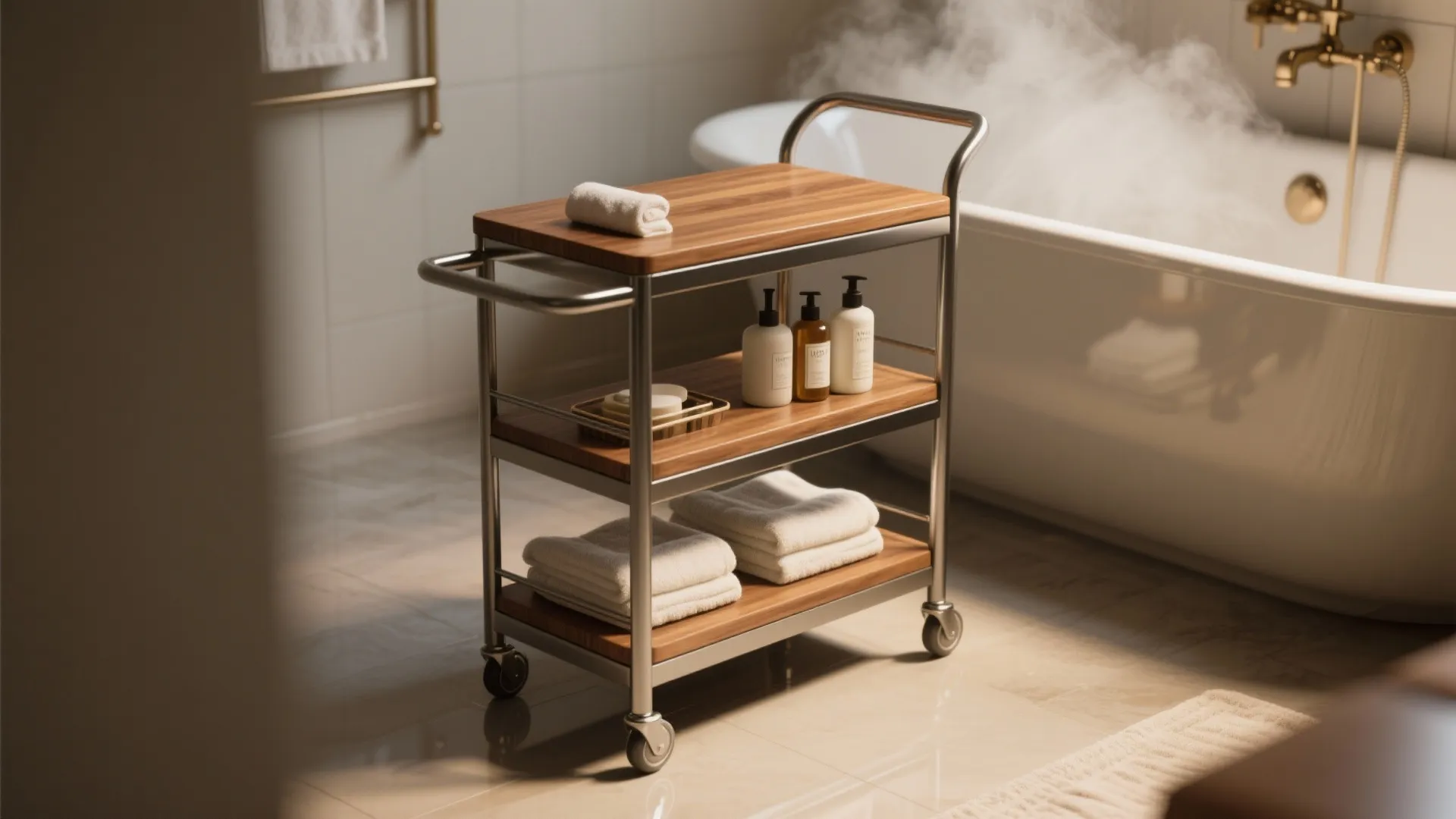 Rolling Trolley Table