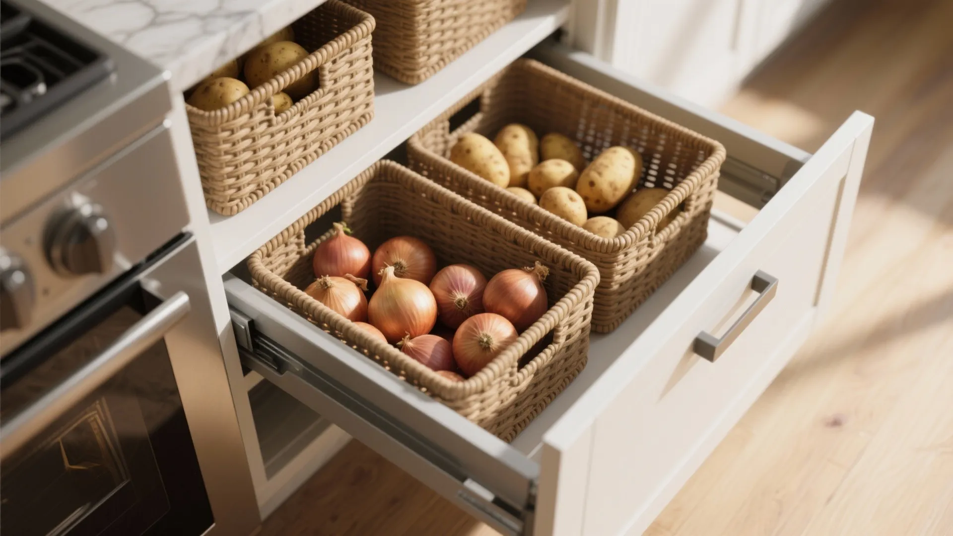 8. Roll-Out Pantry Baskets
