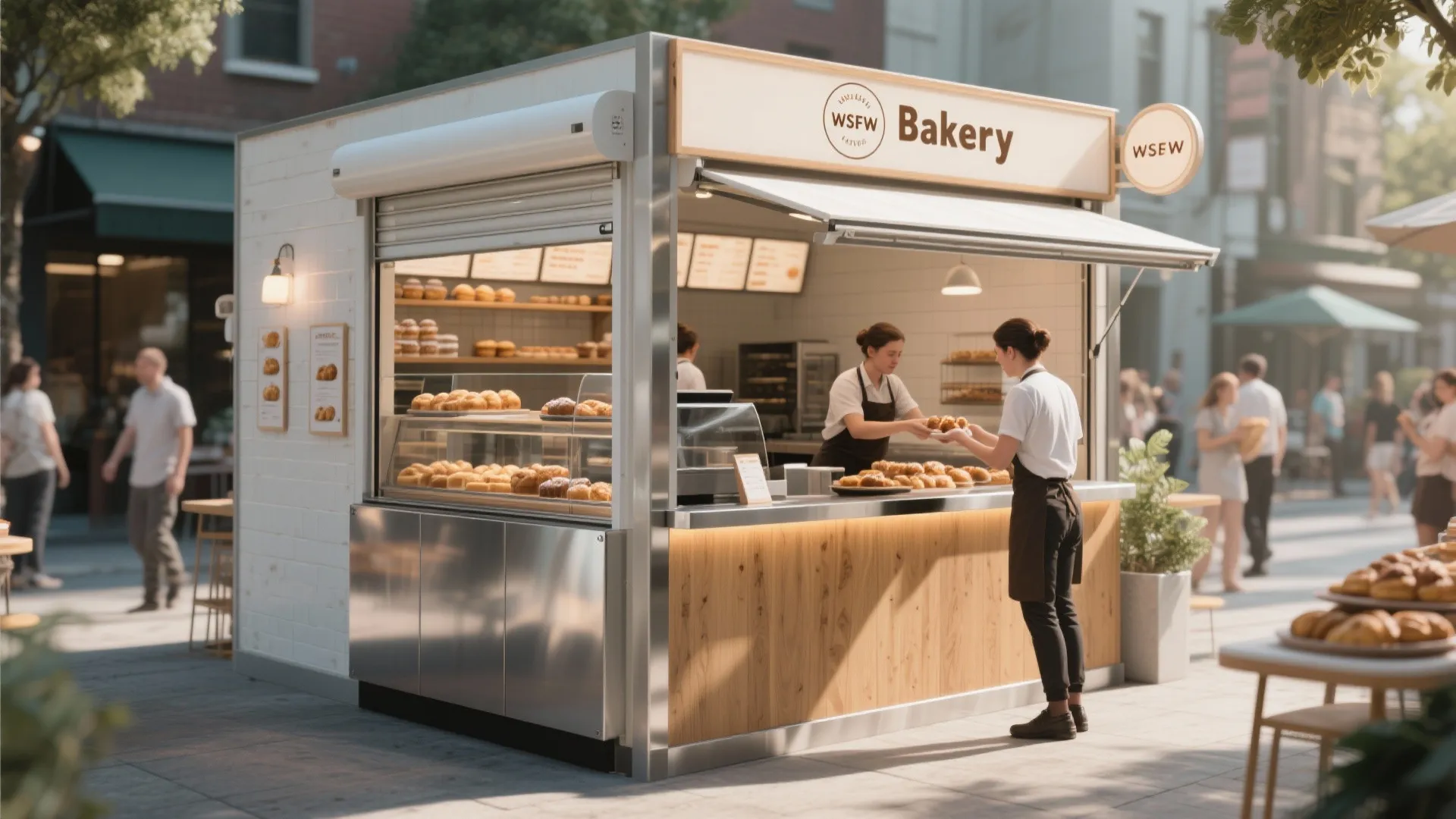 5. Flexible service counters and passthroughs