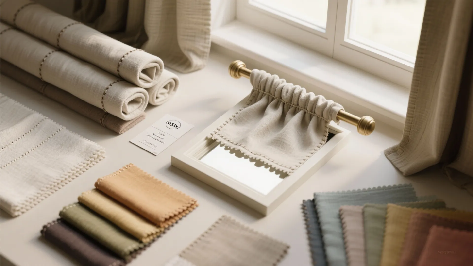 2. Roman-Style Fabric Awning (Inside Mount)