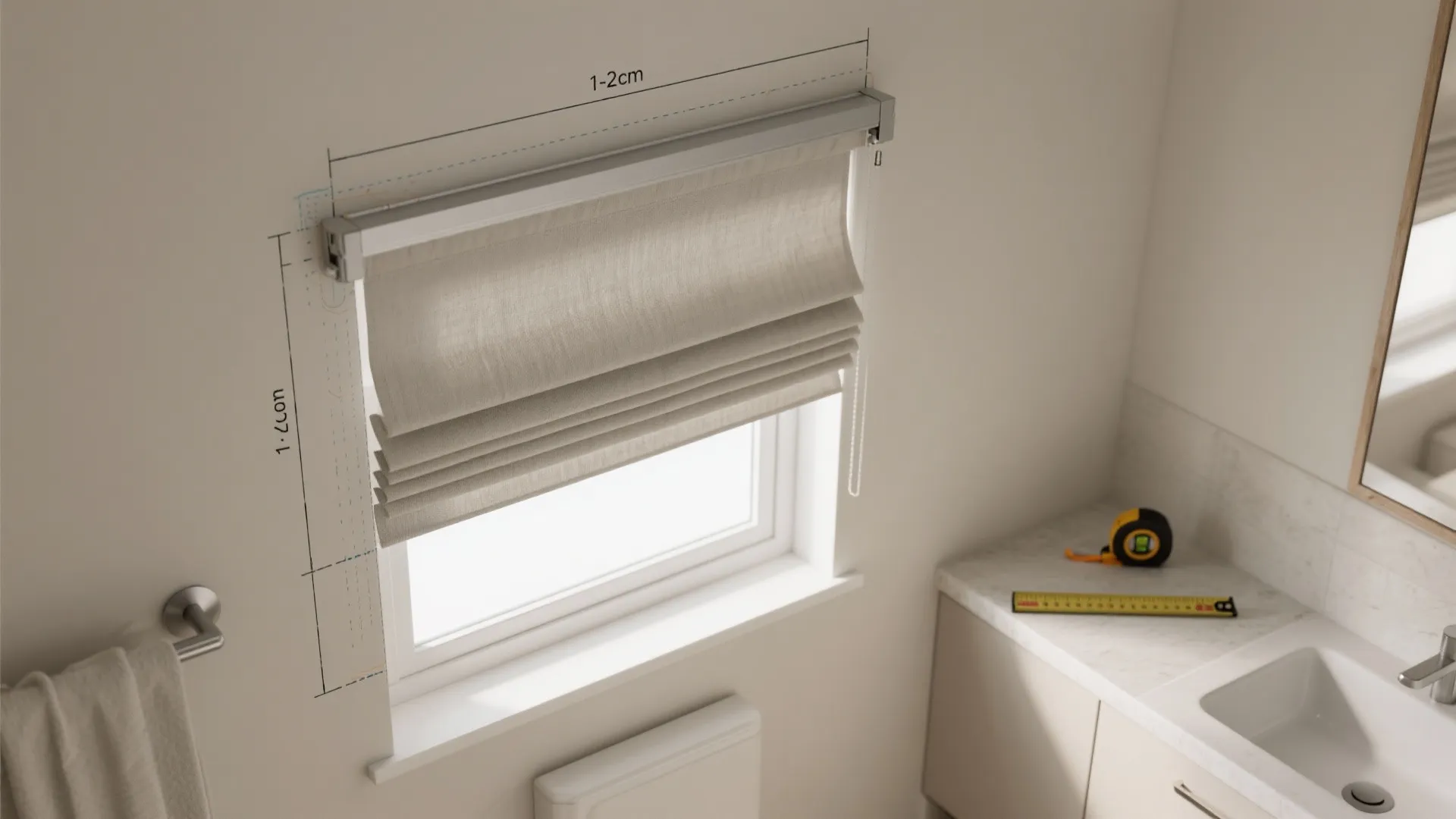 Roman Shade-Style Curtains for Privacy Windows