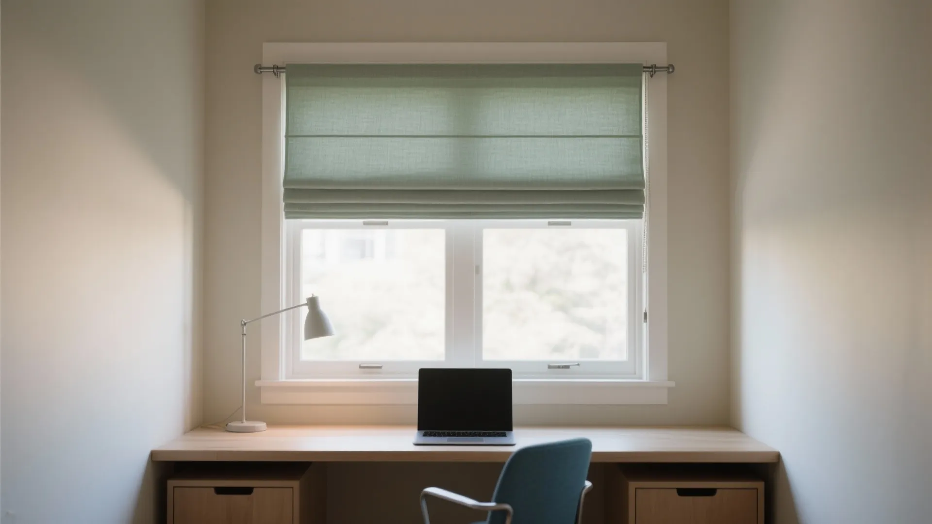 Roman or café styles where the desk meets the window