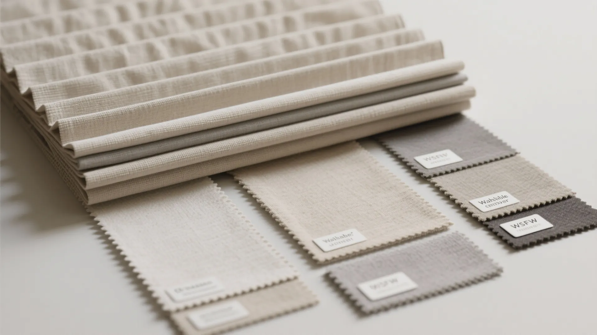 4. Roman shades with washable liners