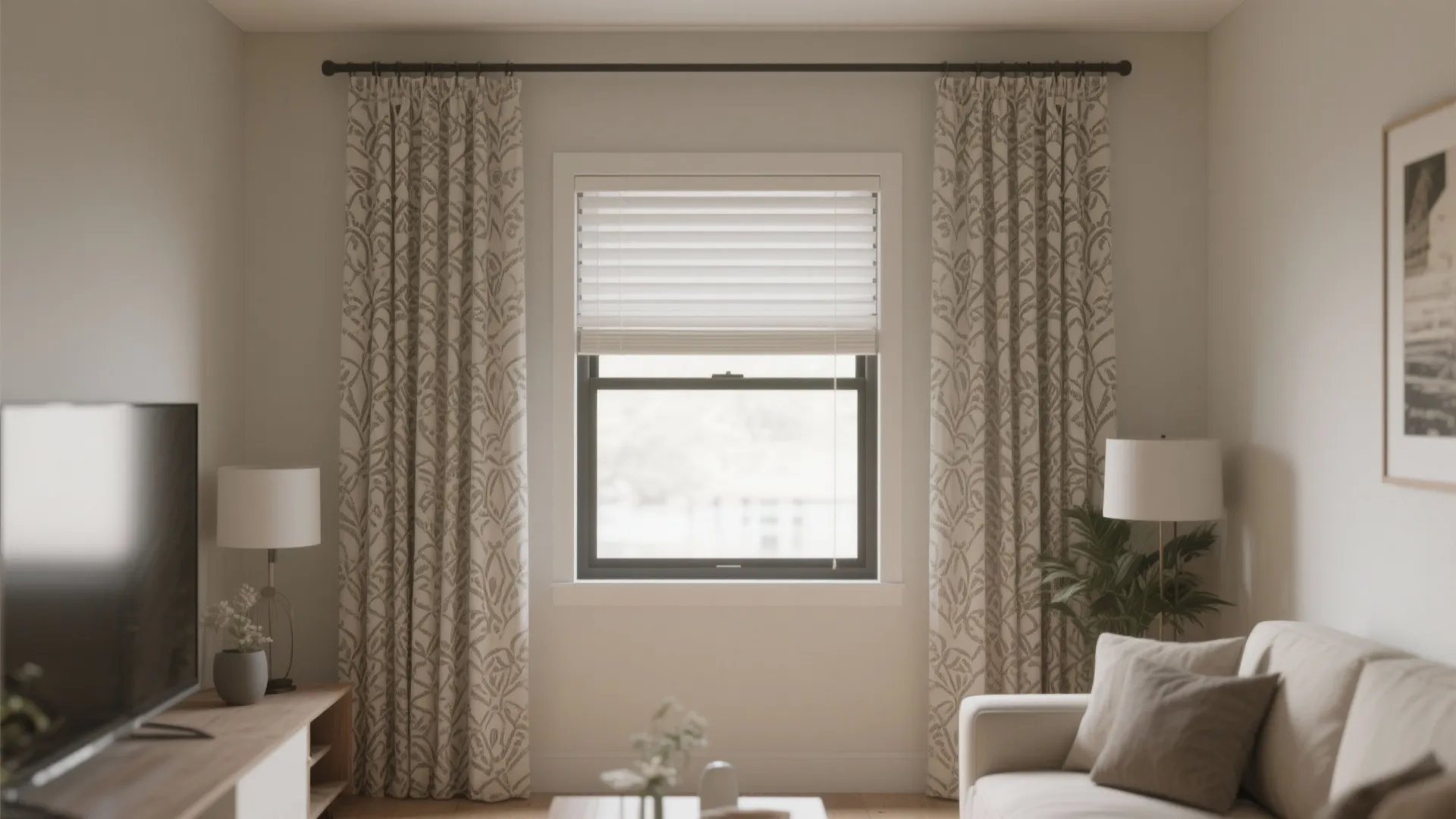 Roman Shades with Side Panels