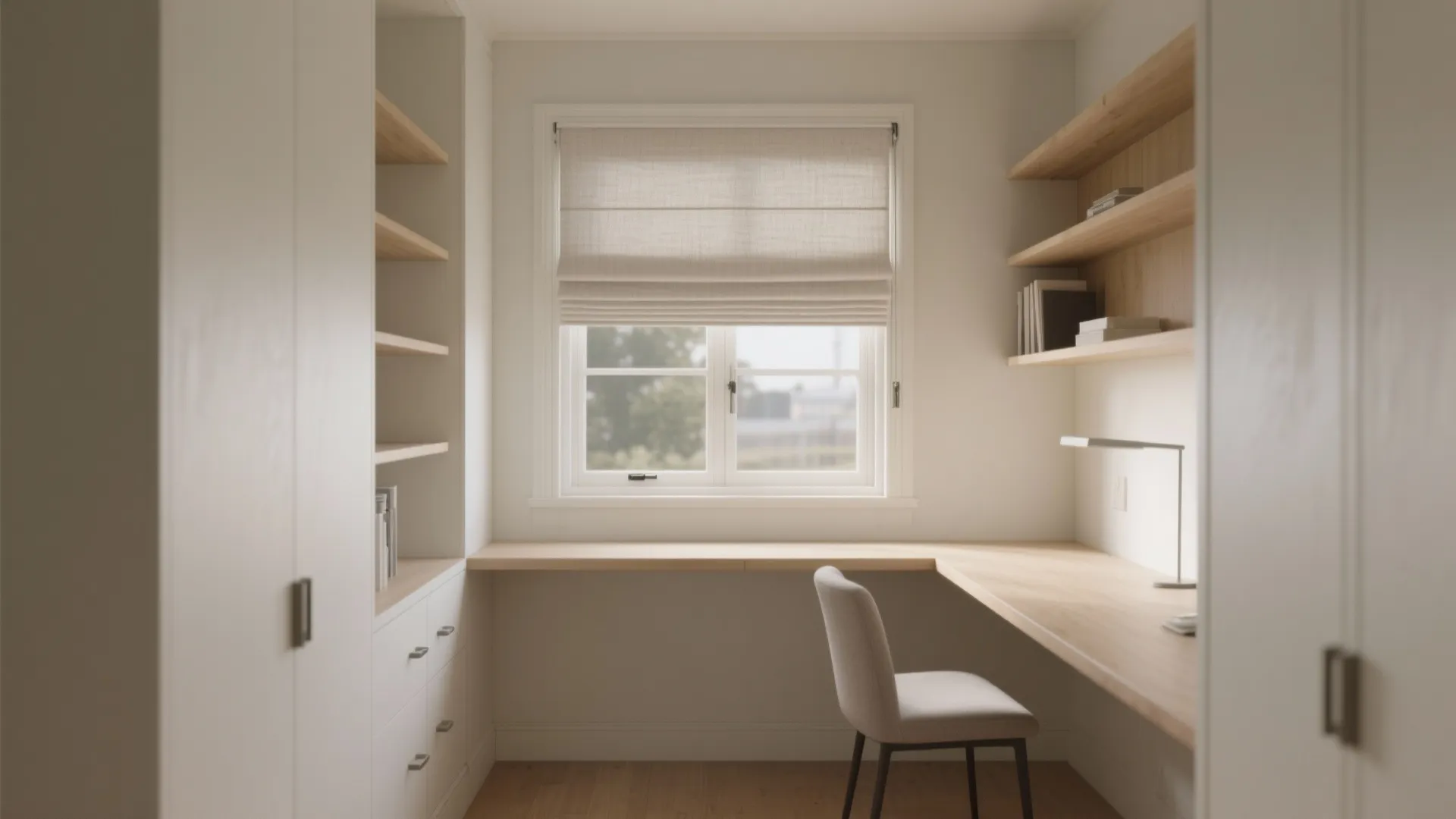 Inside-Mount Roman Shades to Save Space