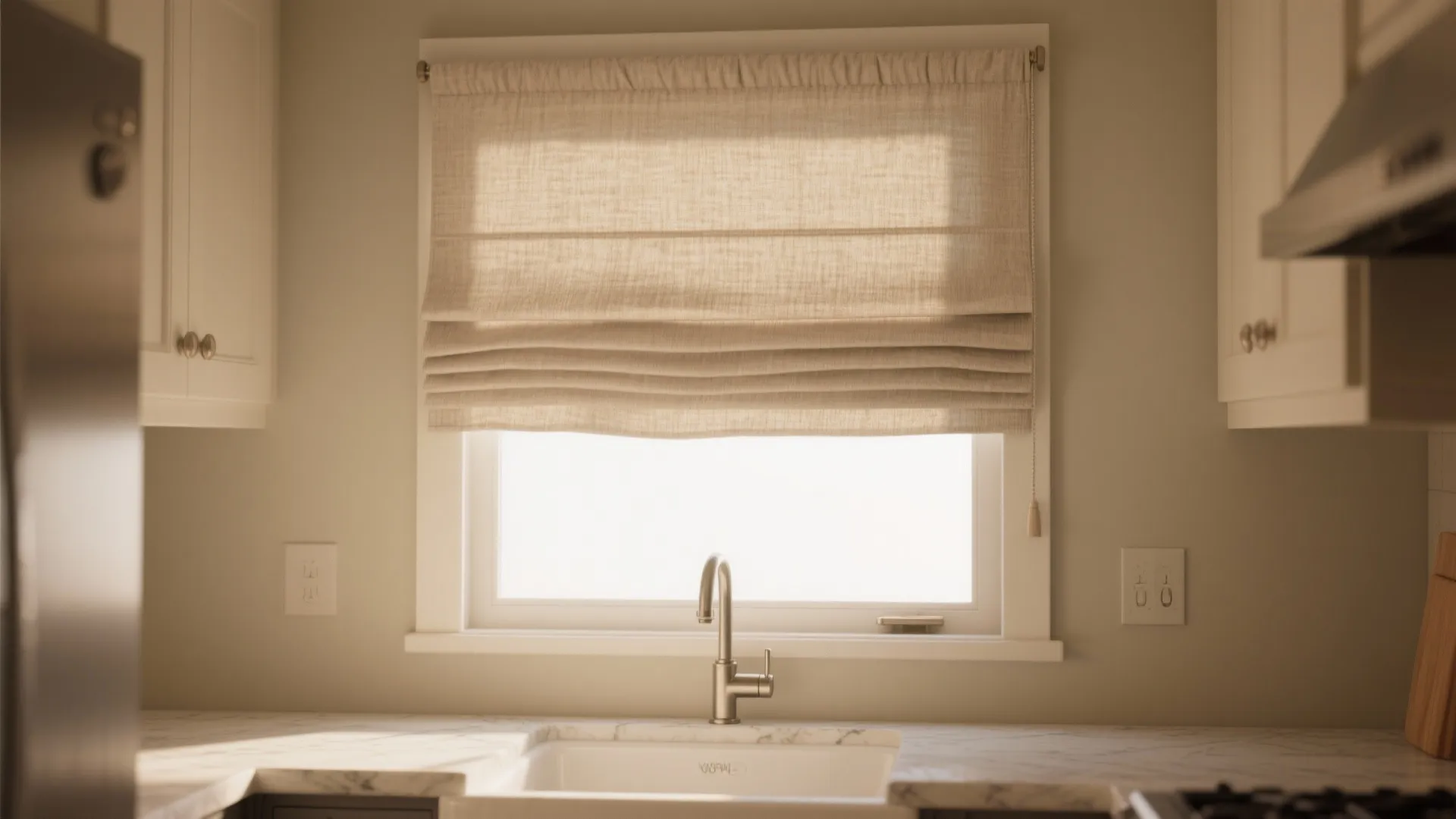 3. Roman Shades in Washable Fabrics