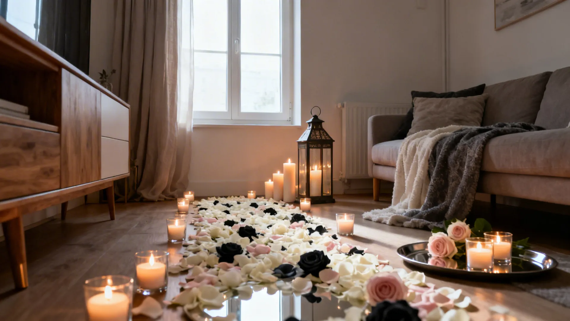 5 Ideas: How to Decorate a Room with Rose Petals and Candles