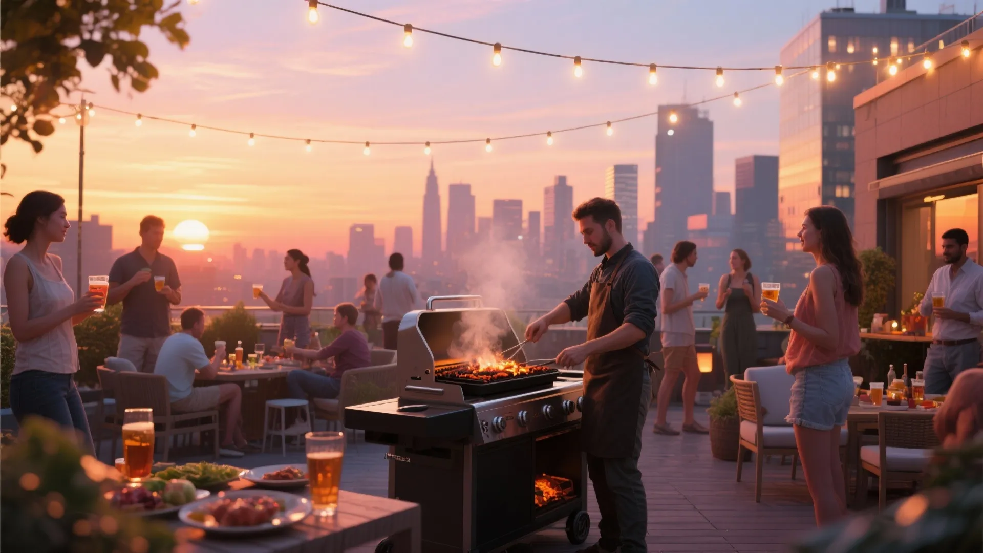 1. Rooftop BBQ Nights