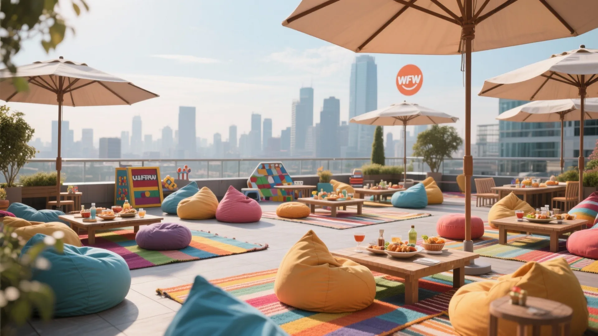 1. Rooftop Picnic Lounge