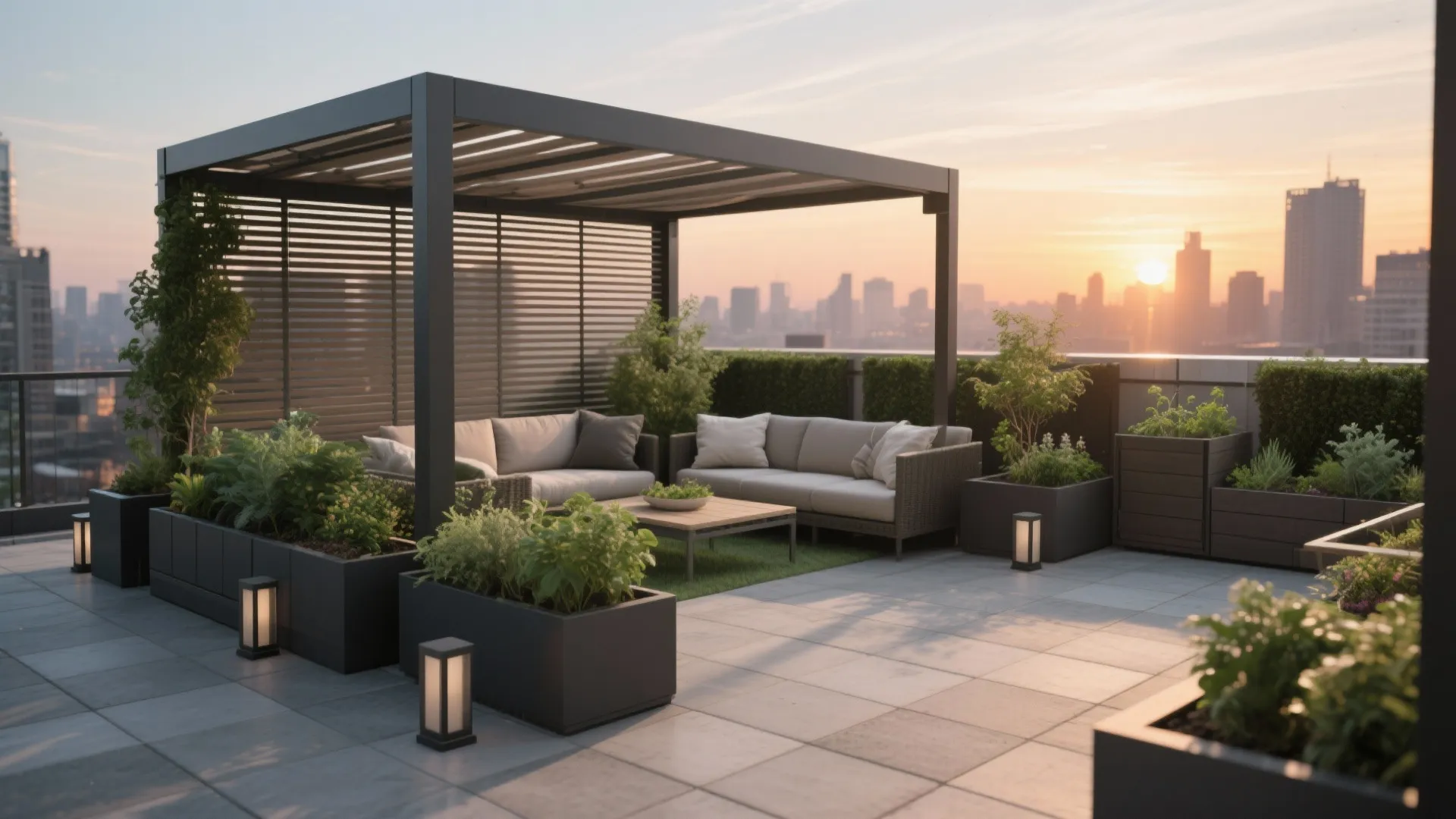 5) Rooftop balcony/terrace as the urban workaround