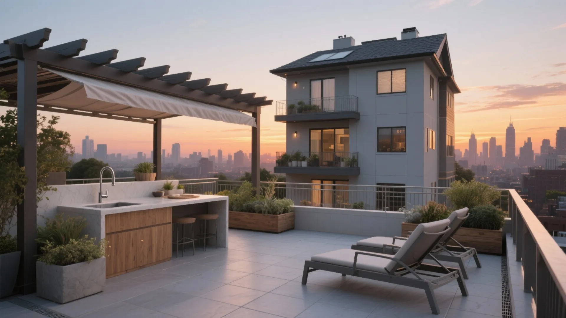 Rooftop Terrace as the Third Balcony
